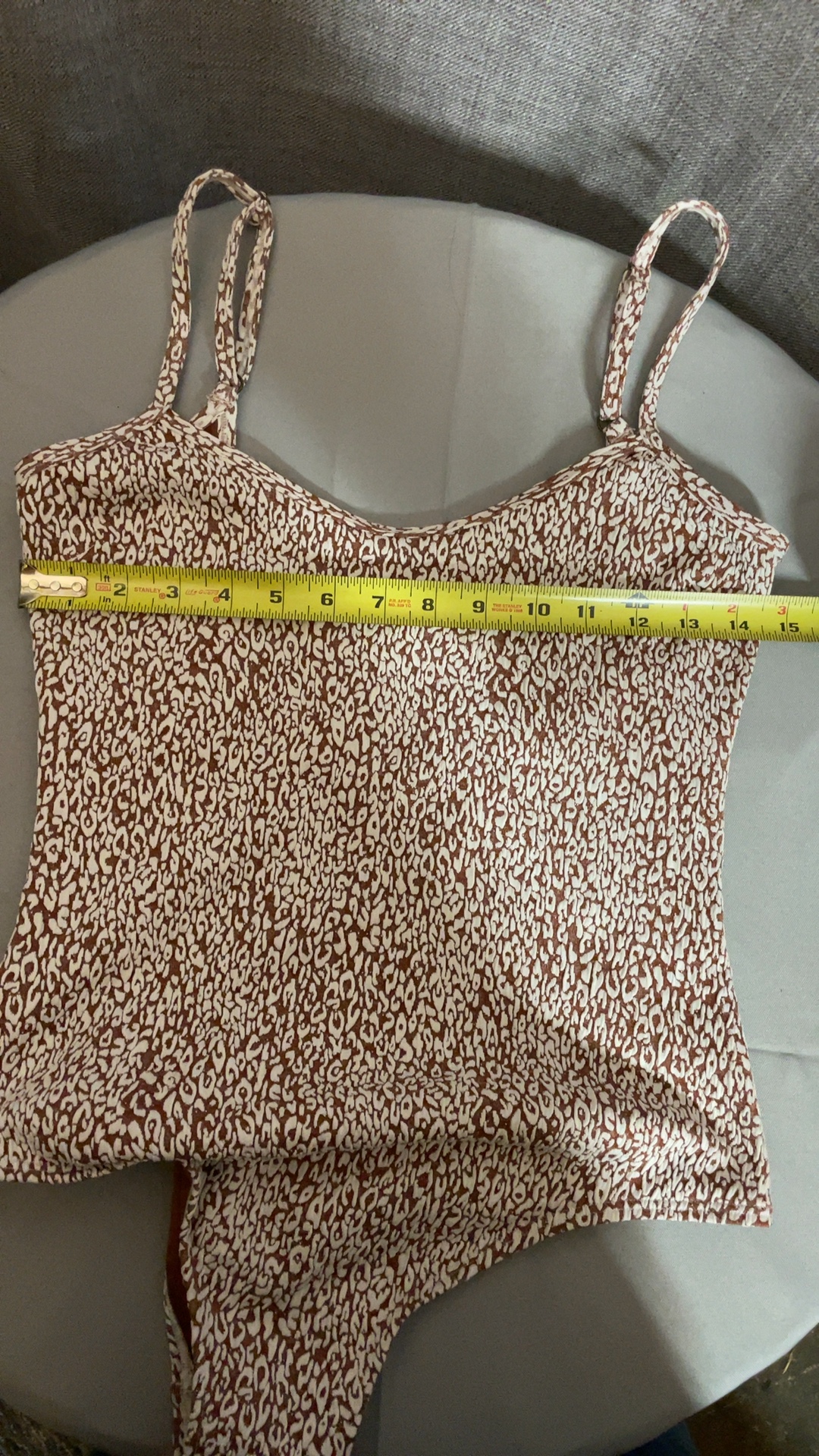 Billabong Women Brown & White Print Swimsuit image 6