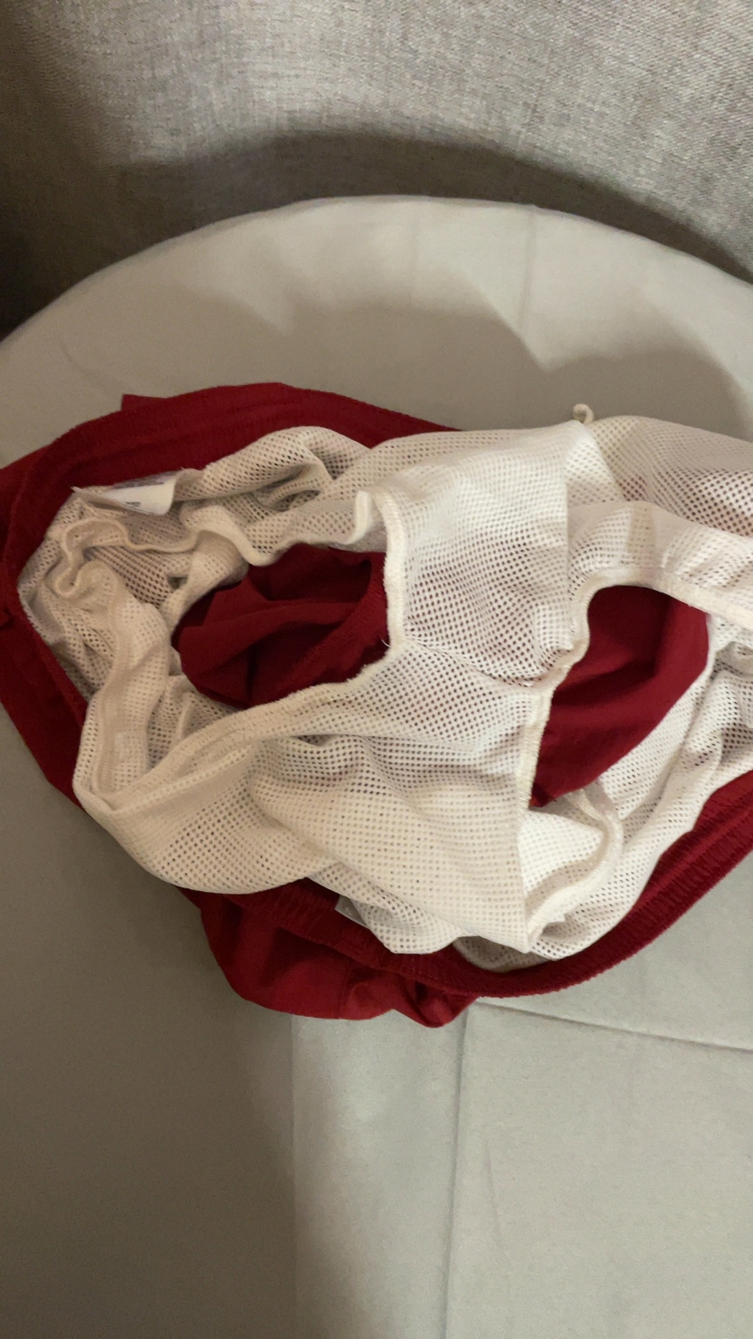 Columbia Men's Red Nylon Swim Trunks Lined XL image 6