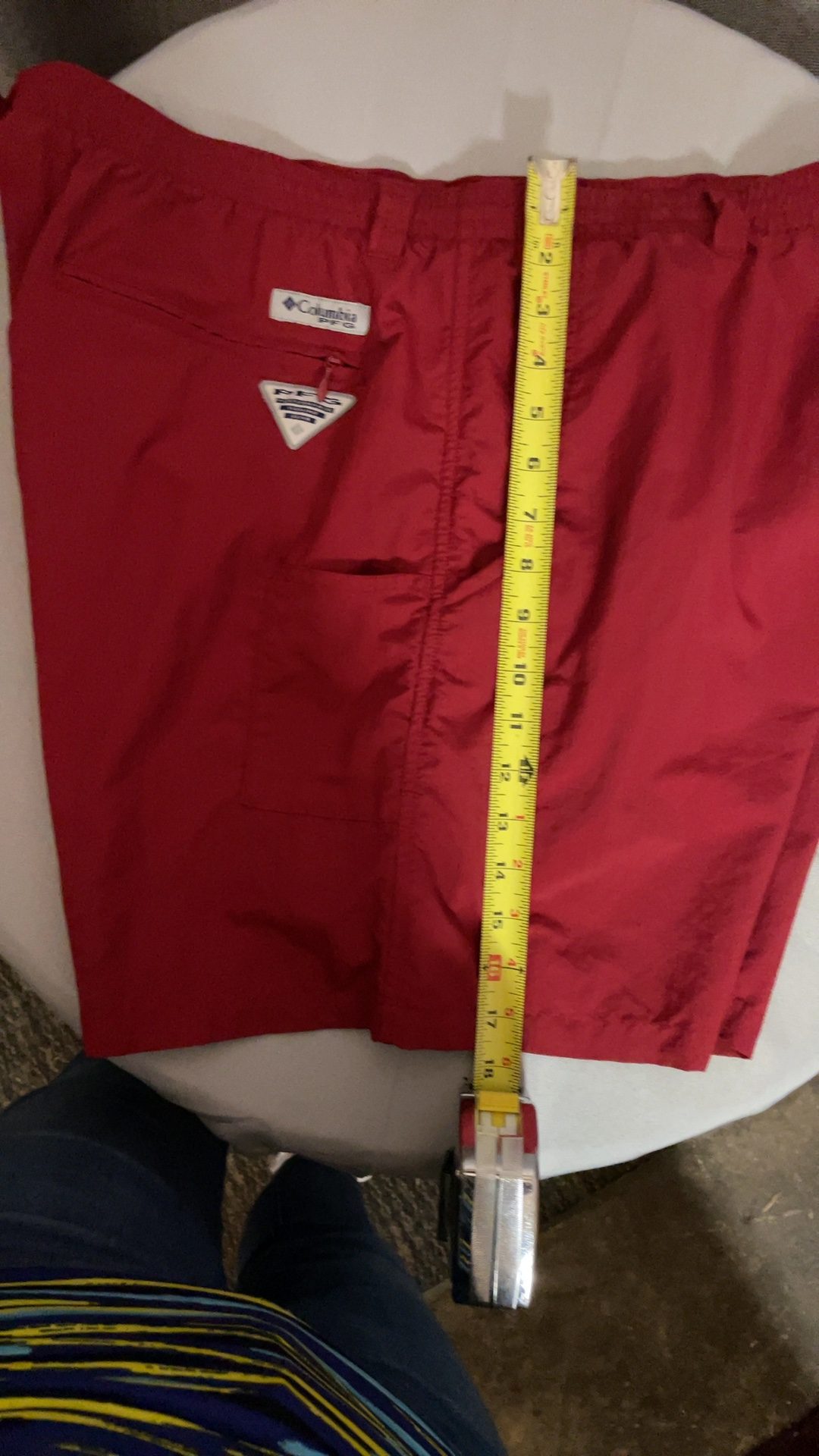 Columbia Men's Red Nylon Swim Trunks Lined XL image 5