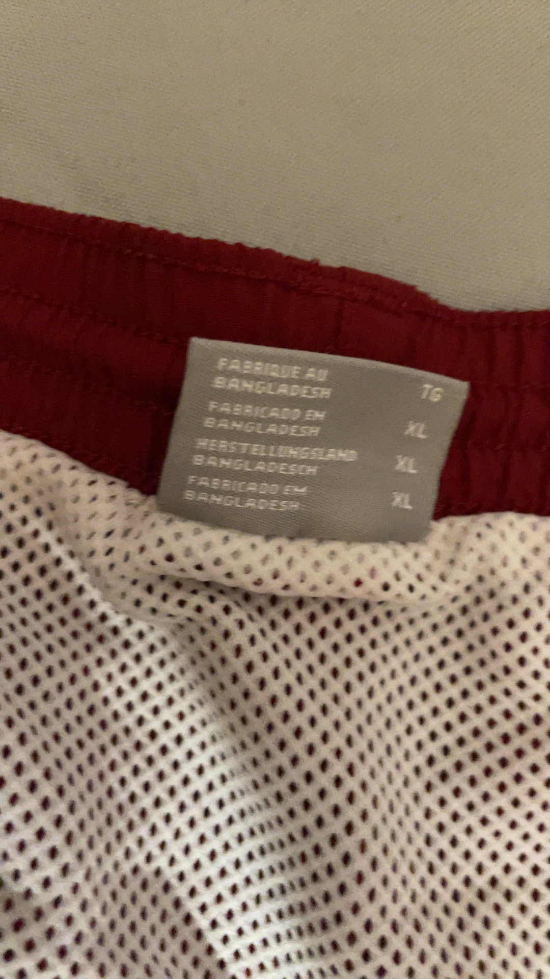 Columbia Men's Red Nylon Swim Trunks Lined XL image 10
