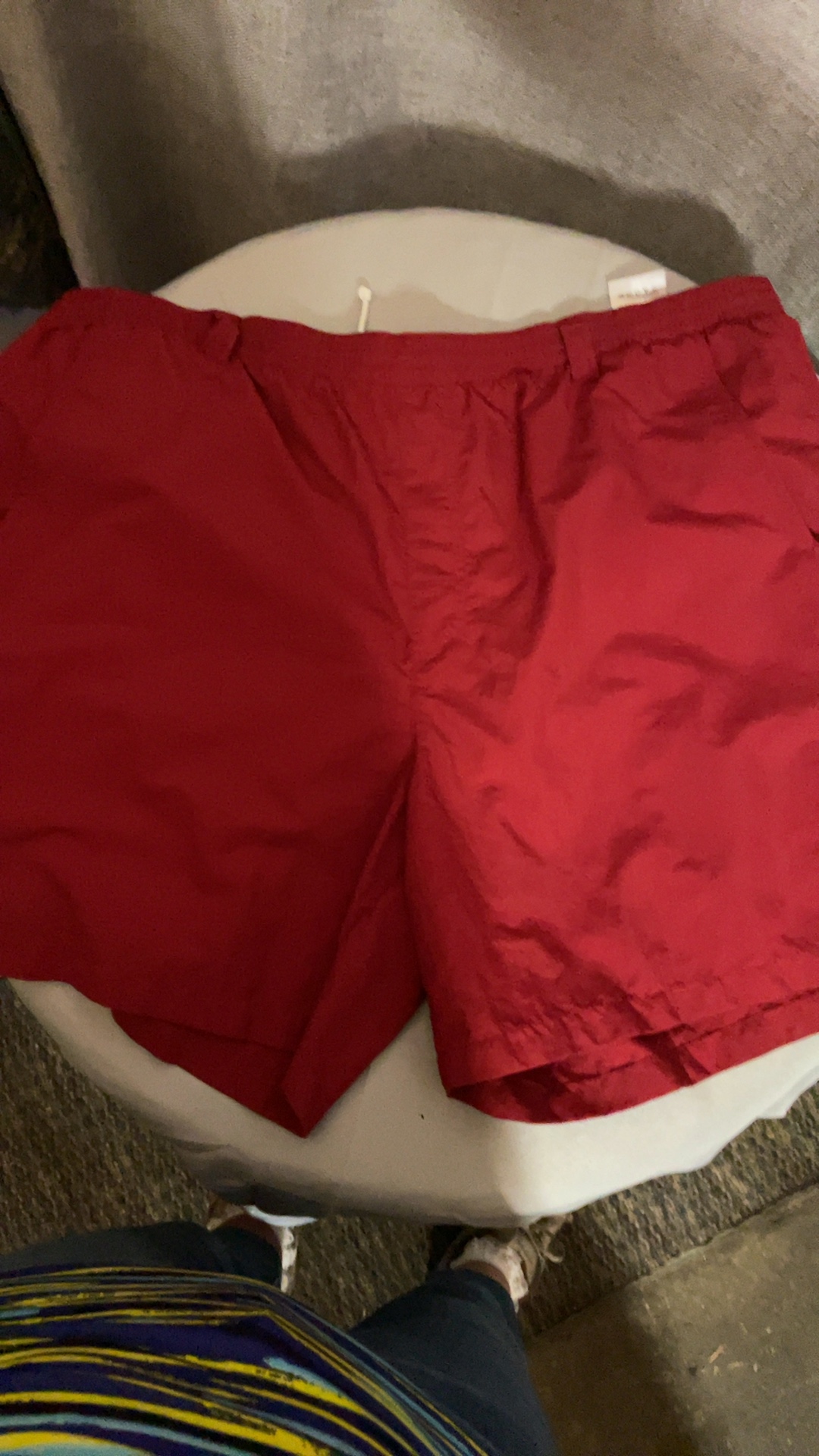 Columbia Men's Red Nylon Swim Trunks Lined XL