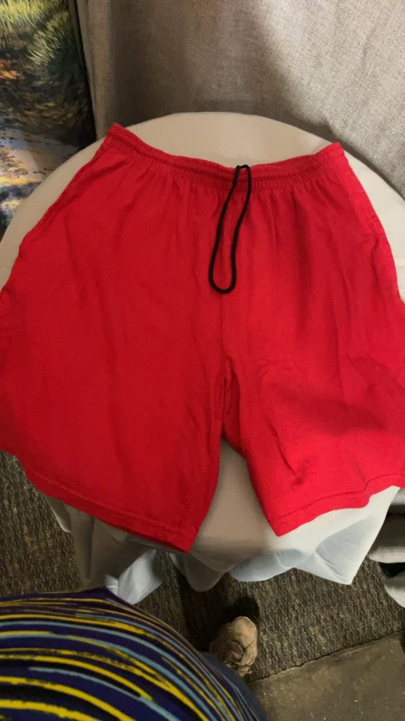 Nike Red Cotton Athletic Shorts Large