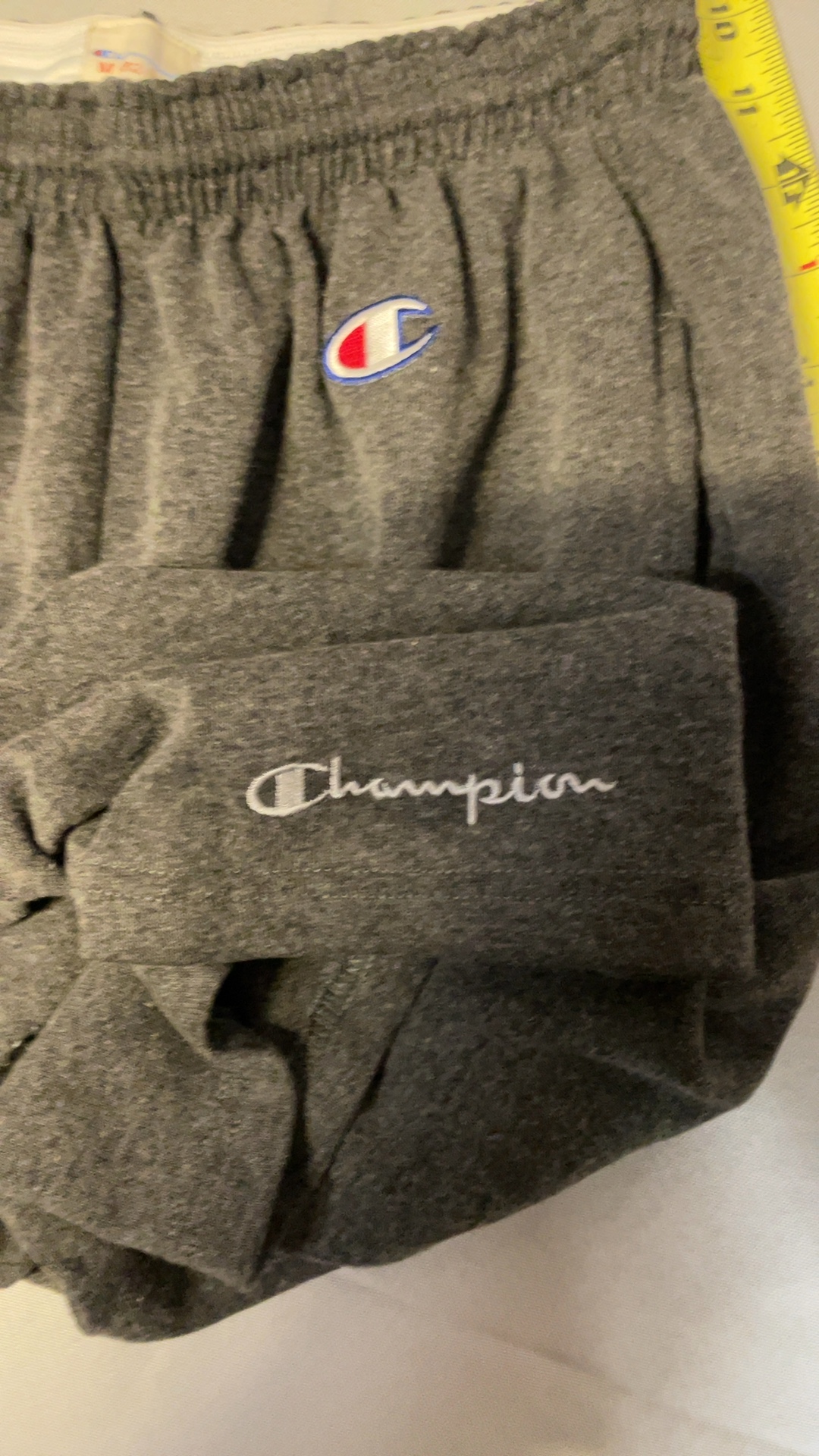 Champion Grey Cotton Shorts Medium 16 in Length image 5