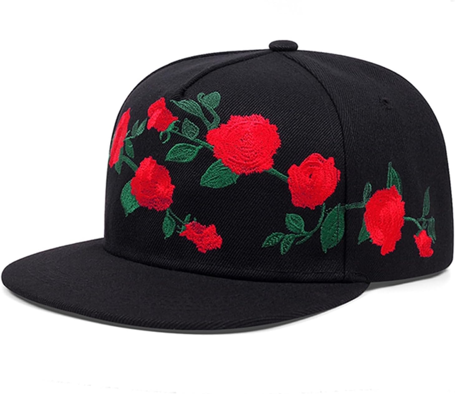 Baseball Cap Fashion Fastball Rose Embroidery Hip Hop Baseball Cap Hat Adult image 2