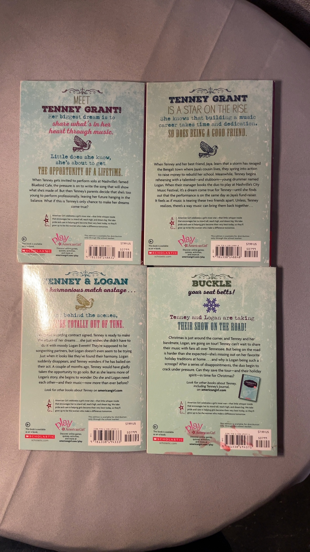 American Girl Tenney Book Set 4pcs Kids Fiction Paperback image 2