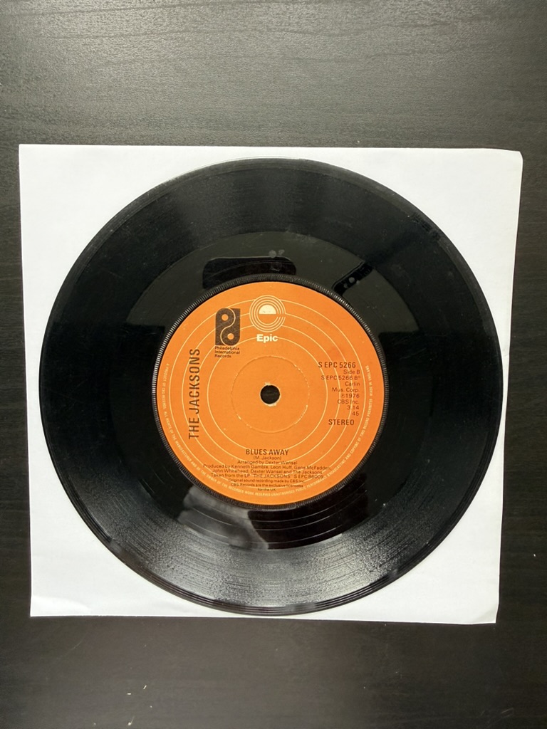 The Jacksons Orange Label Vinyl 7 inch Single Show You The Way To Go / Blues Away image 2