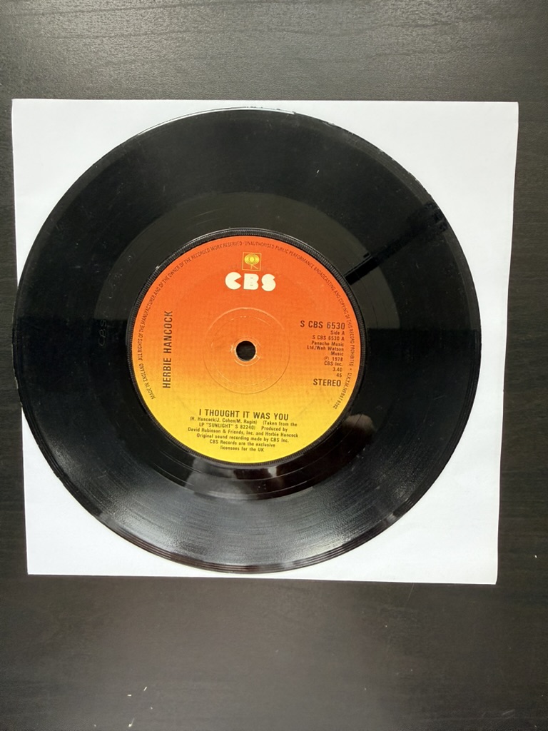 Herbie Hancock Vinyl 7" Single CBS 45 RPM I thought it was you / No means yes