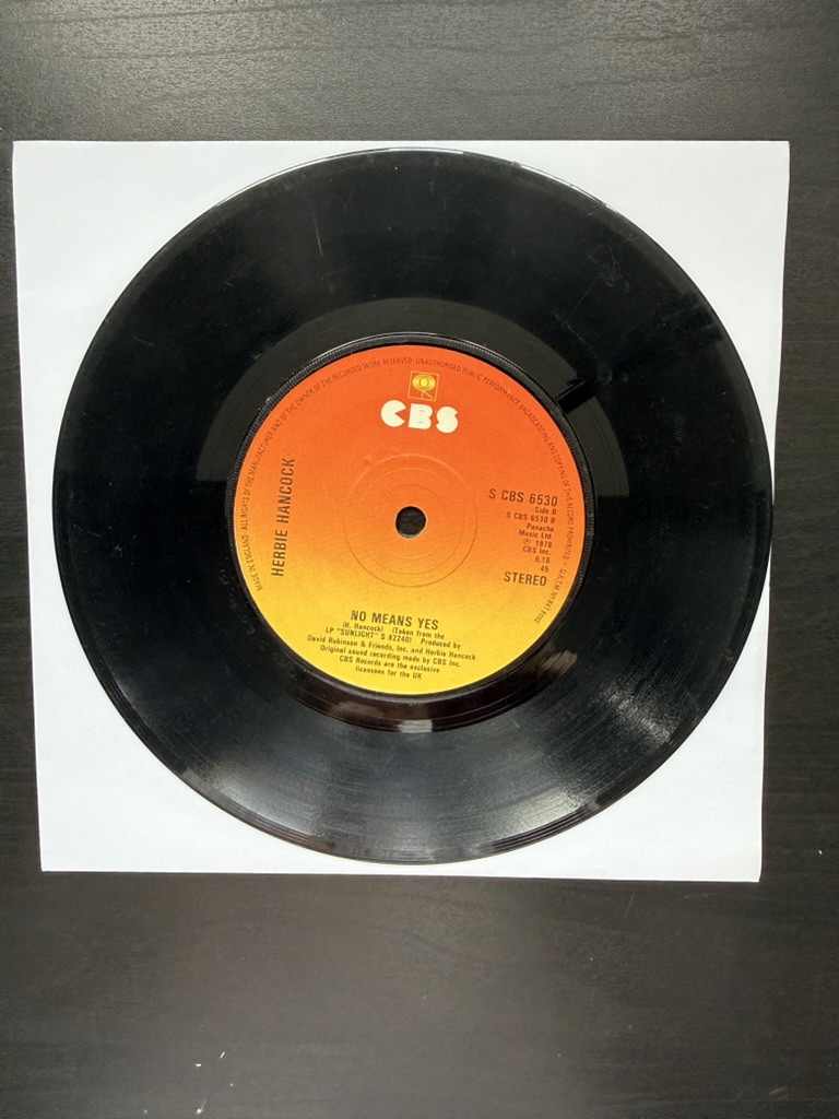 Herbie Hancock Vinyl 7" Single CBS 45 RPM I thought it was you / No means yes image 2
