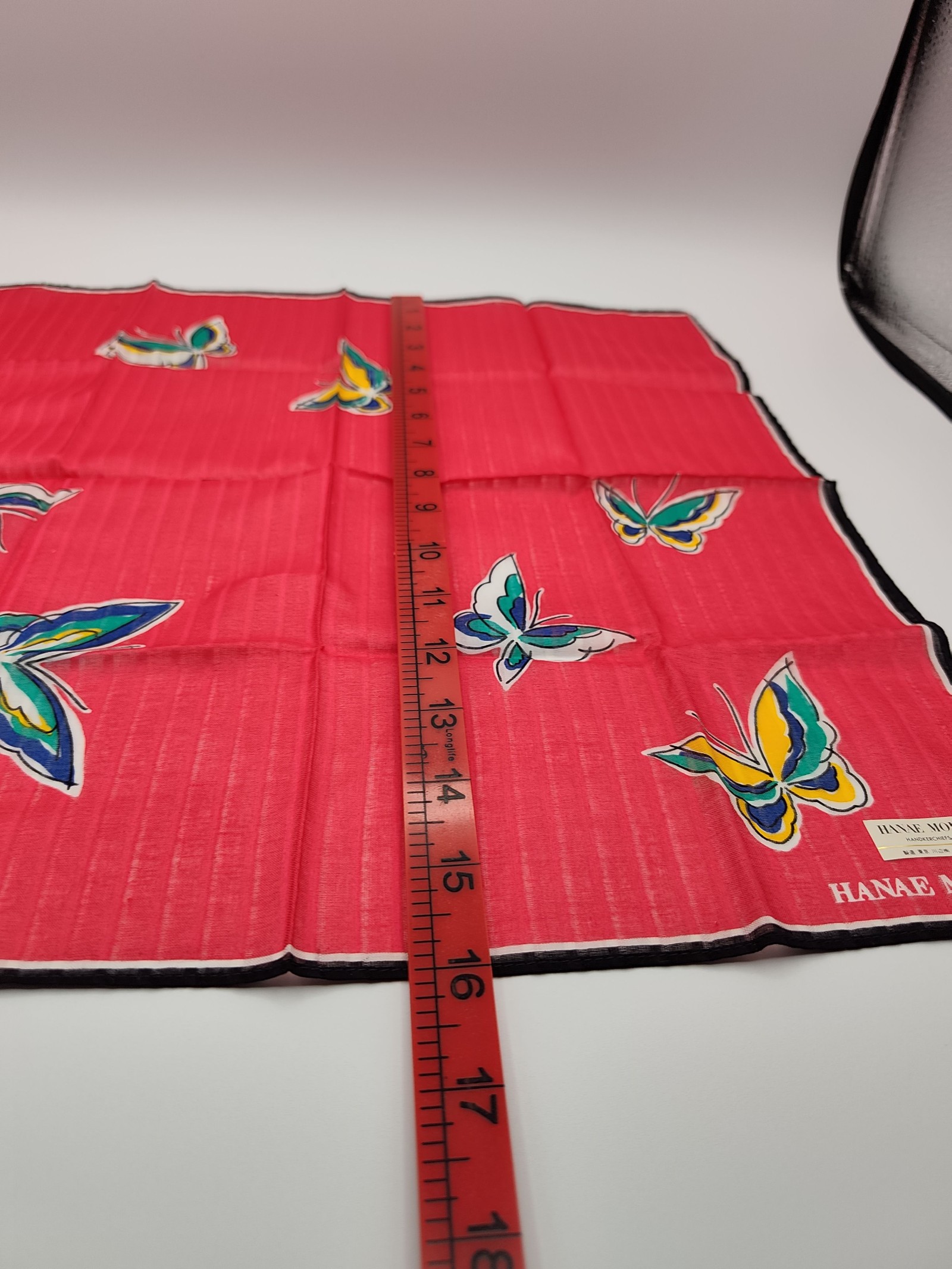 Hanae Mori Women's Red & Pink Cotton Handkerchiefs Set of 2 image 6