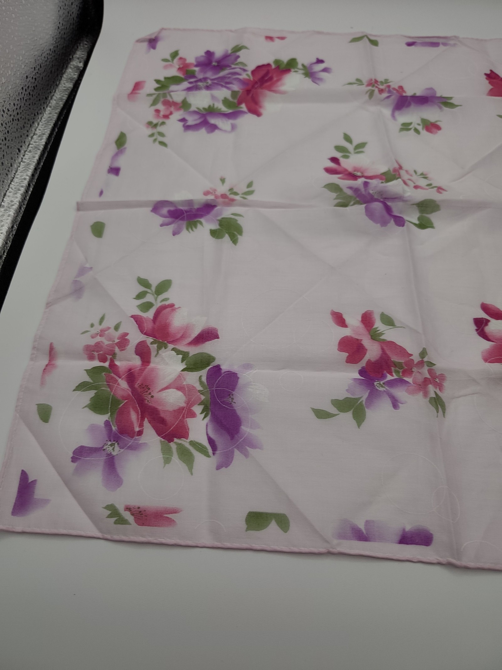 Pierre Balmain Pink Floral Cotton Scarf Women image 7