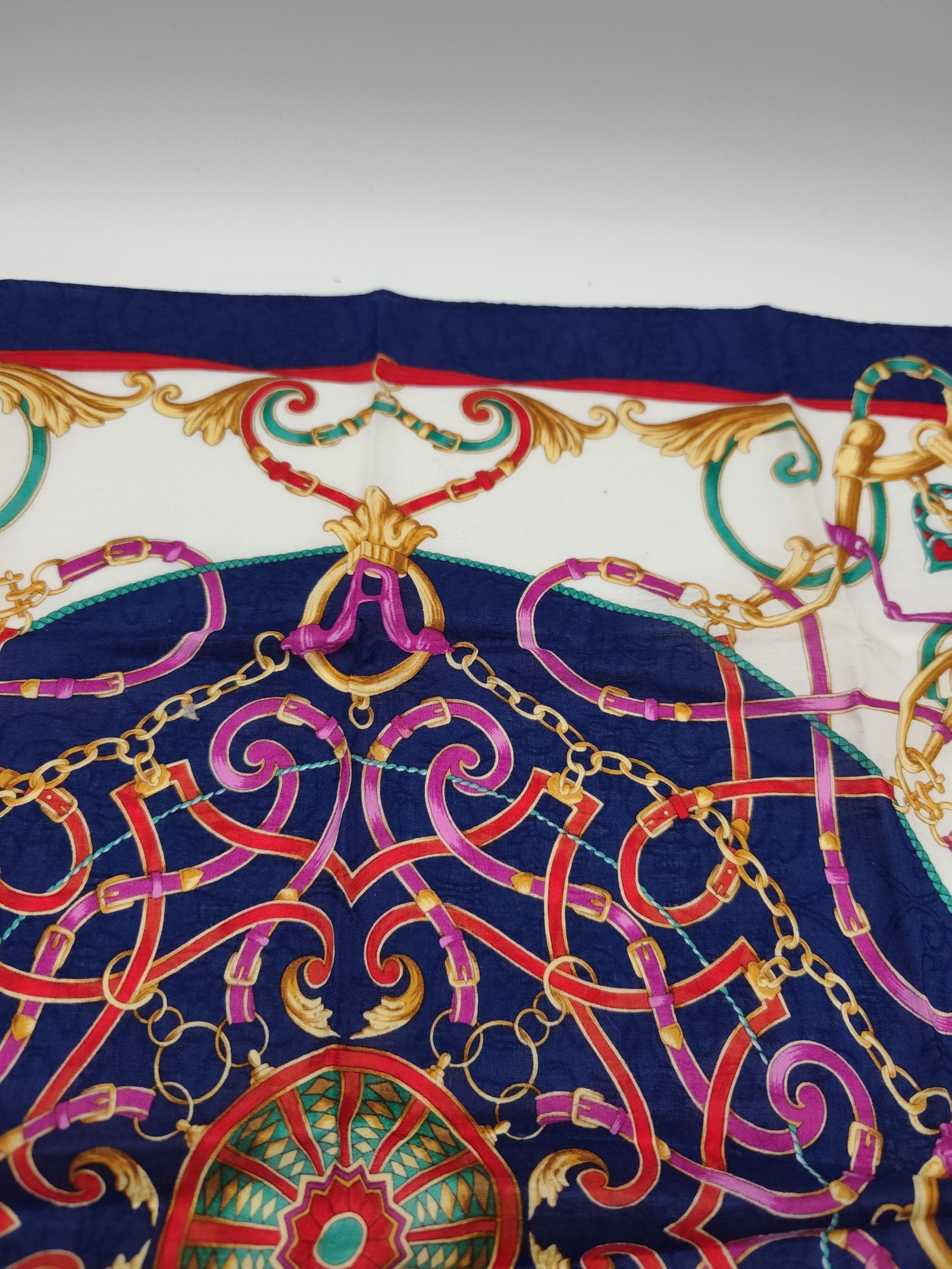 Trussardi Women's Multi Colour Patterned Silk Scarf One Size image 6
