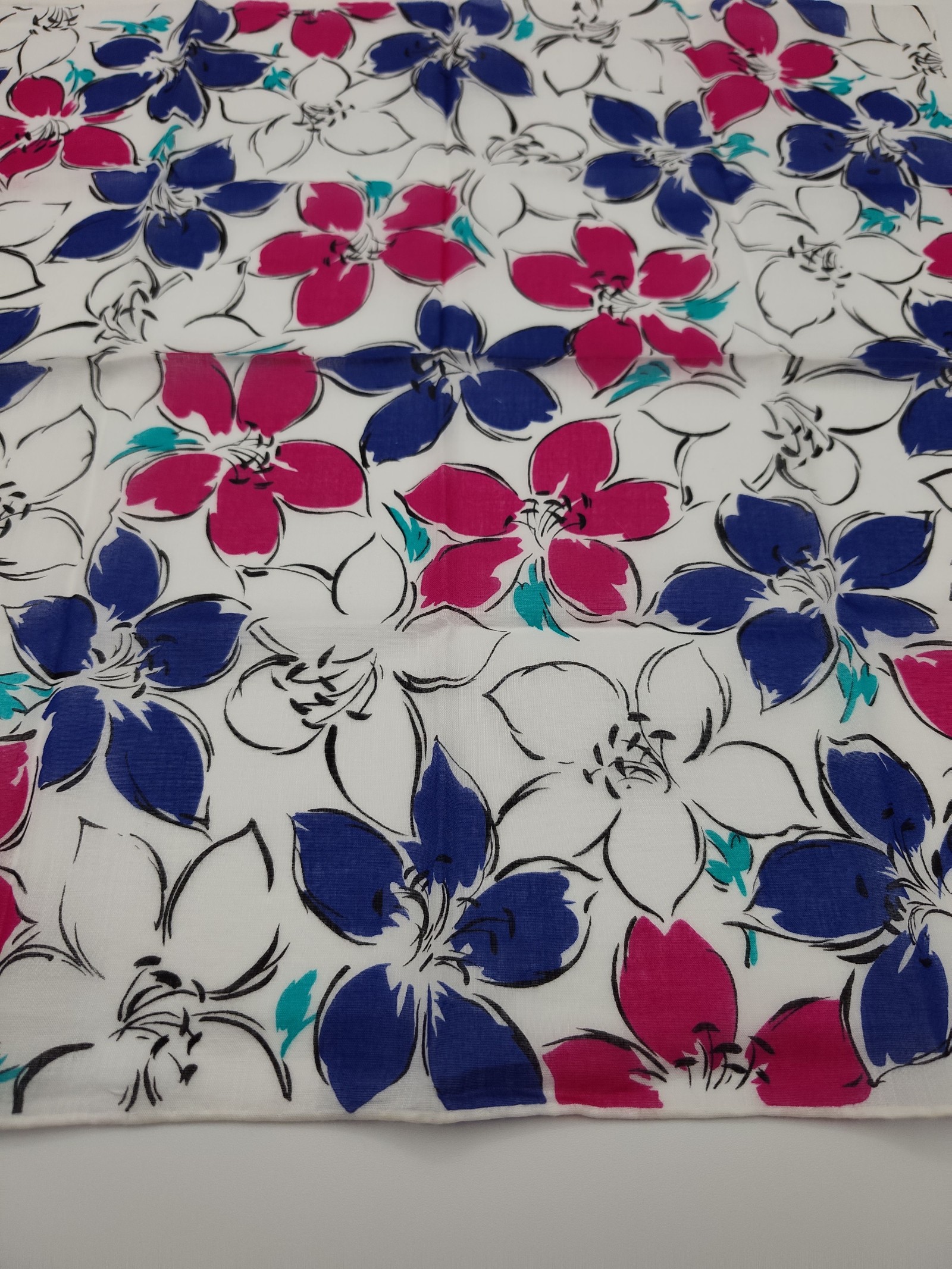 Givenchy Women White Floral Scarf image 7
