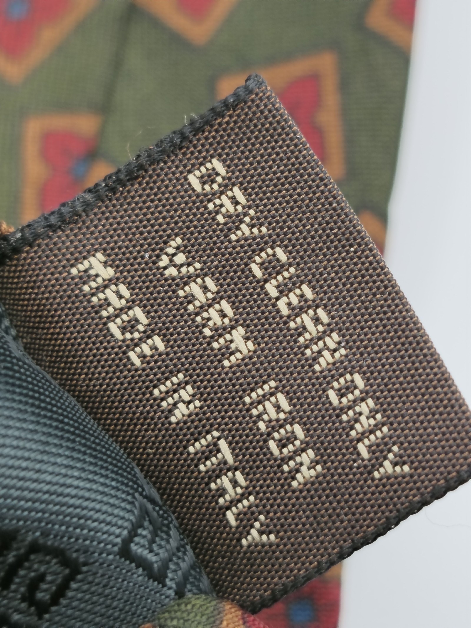 Givenchy Green & Red Silk Gentleman Paris Tie Men image 6