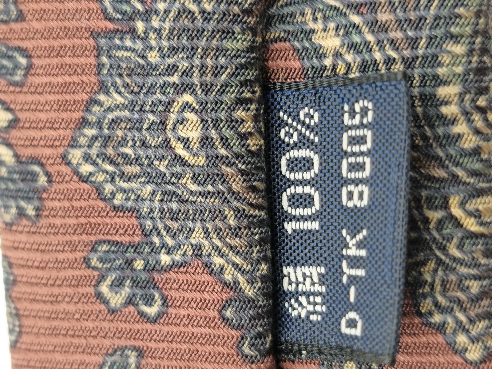 Burberry Brown Paisley Silk Tie Men image 4