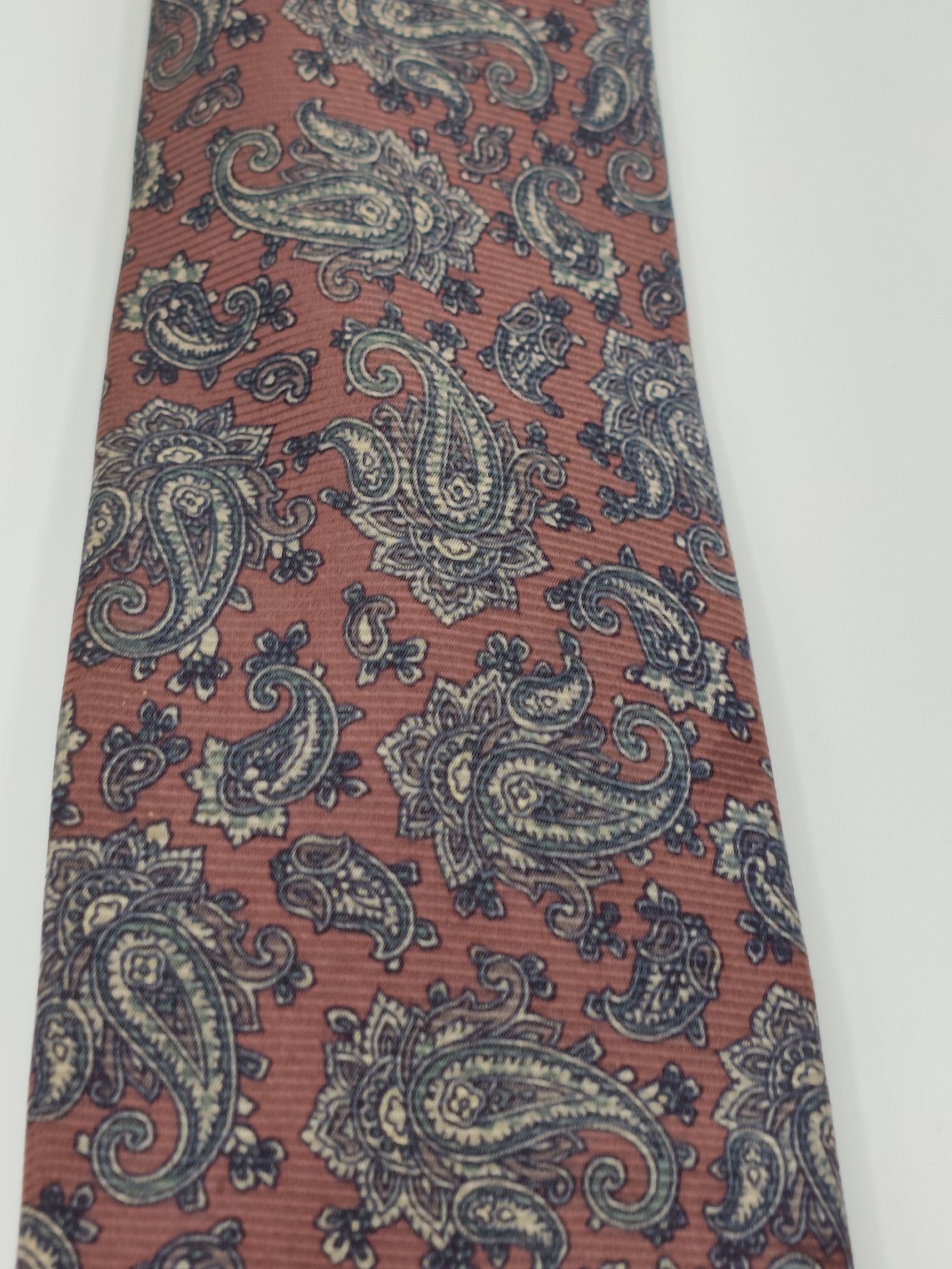 Burberry Brown Paisley Silk Tie Men image 5