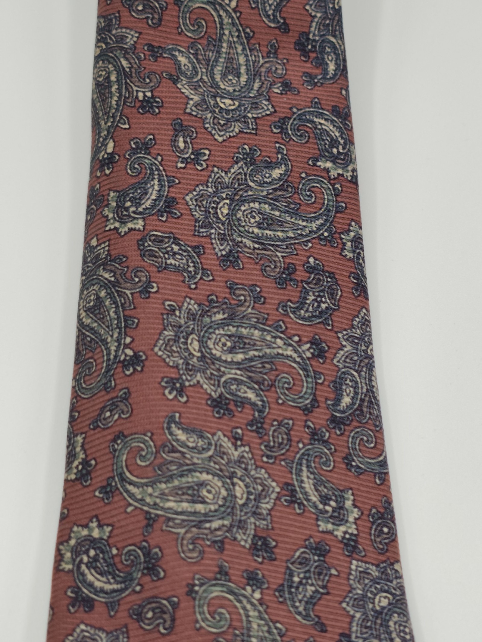 Burberry Brown Paisley Silk Tie Men image 7