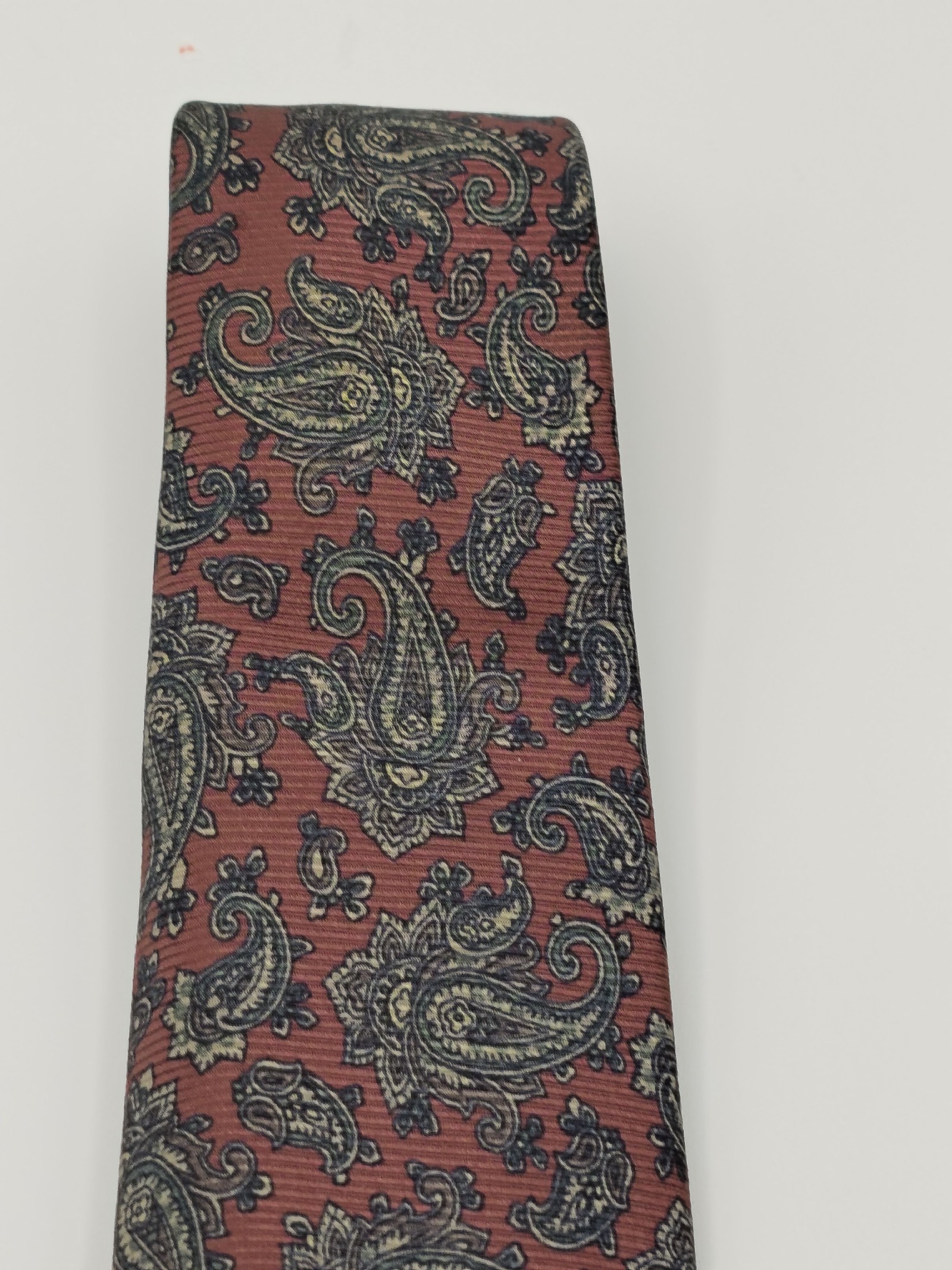 Burberry Brown Paisley Silk Tie Men image 9