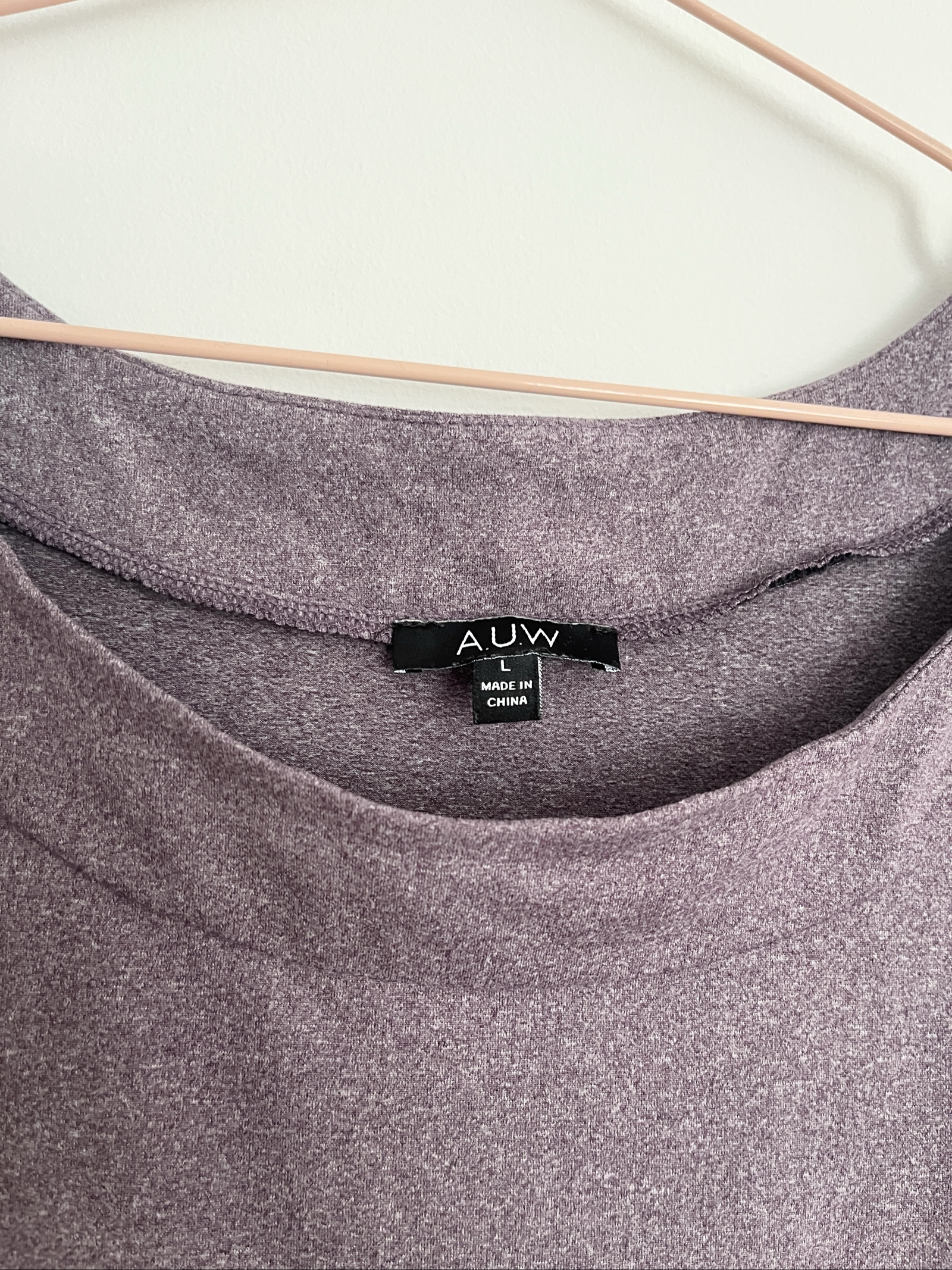 AUW Purple Button-Shoulder Accessible Relaxed Tshirt Large image 2