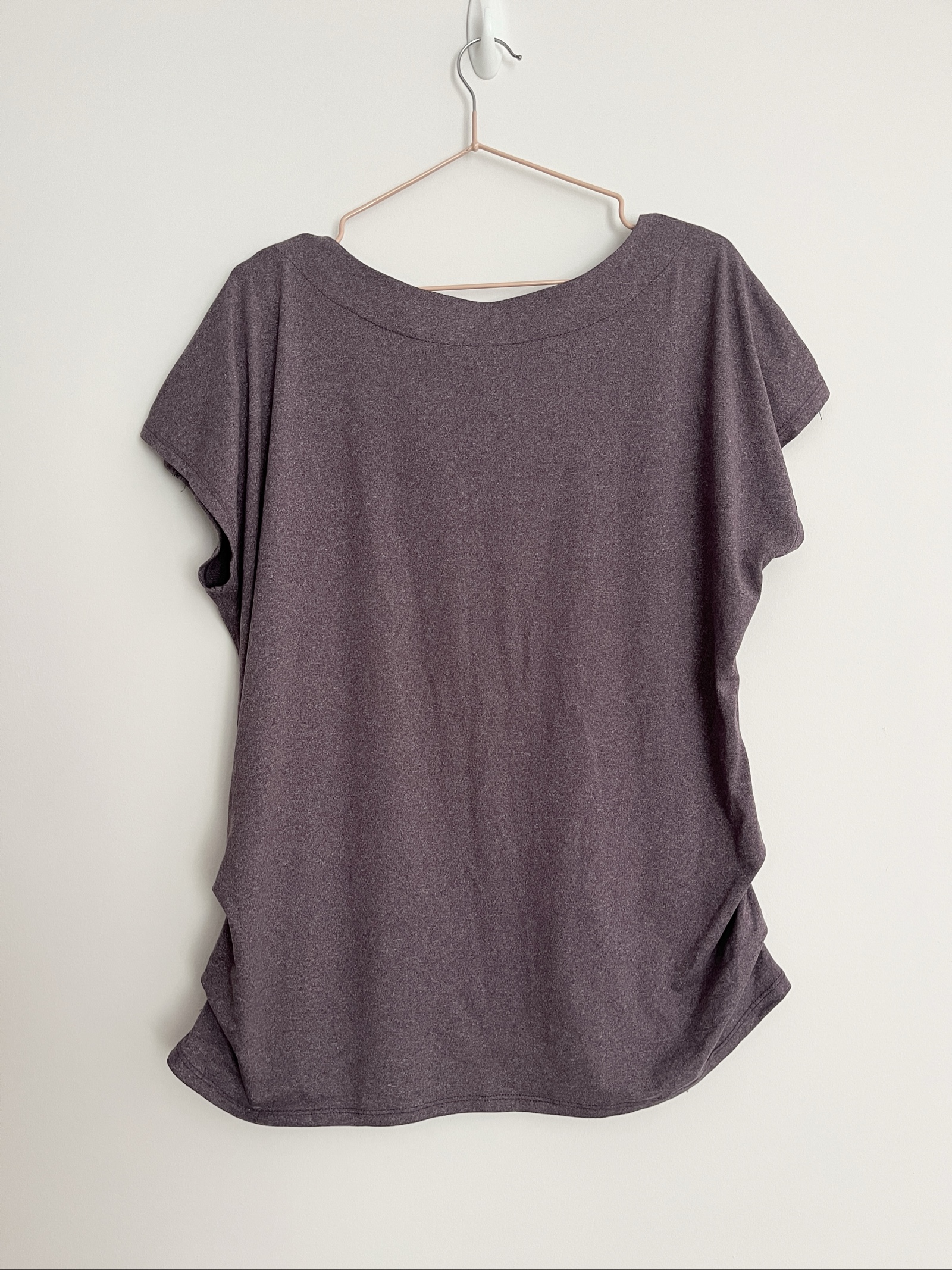 AUW Purple Button-Shoulder Accessible Relaxed Tshirt Large image 6