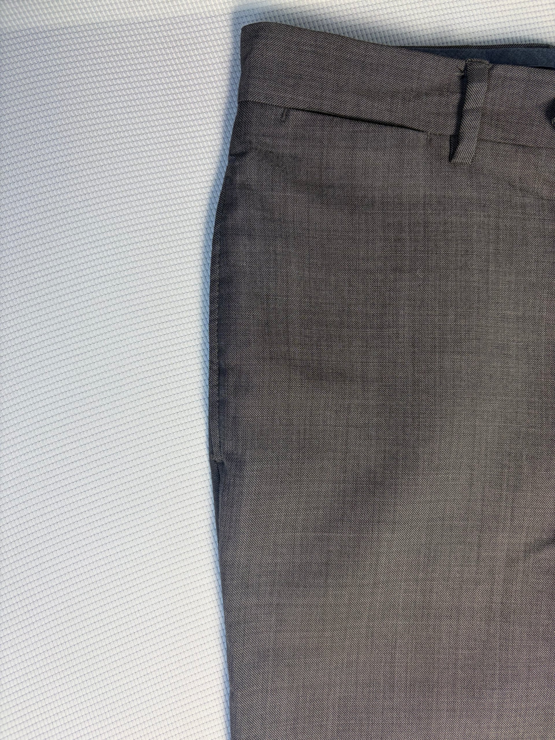 Tommy Hilfiger Wool Dress Trousers Grey Men's W32 L28 Smart Tailored image 2