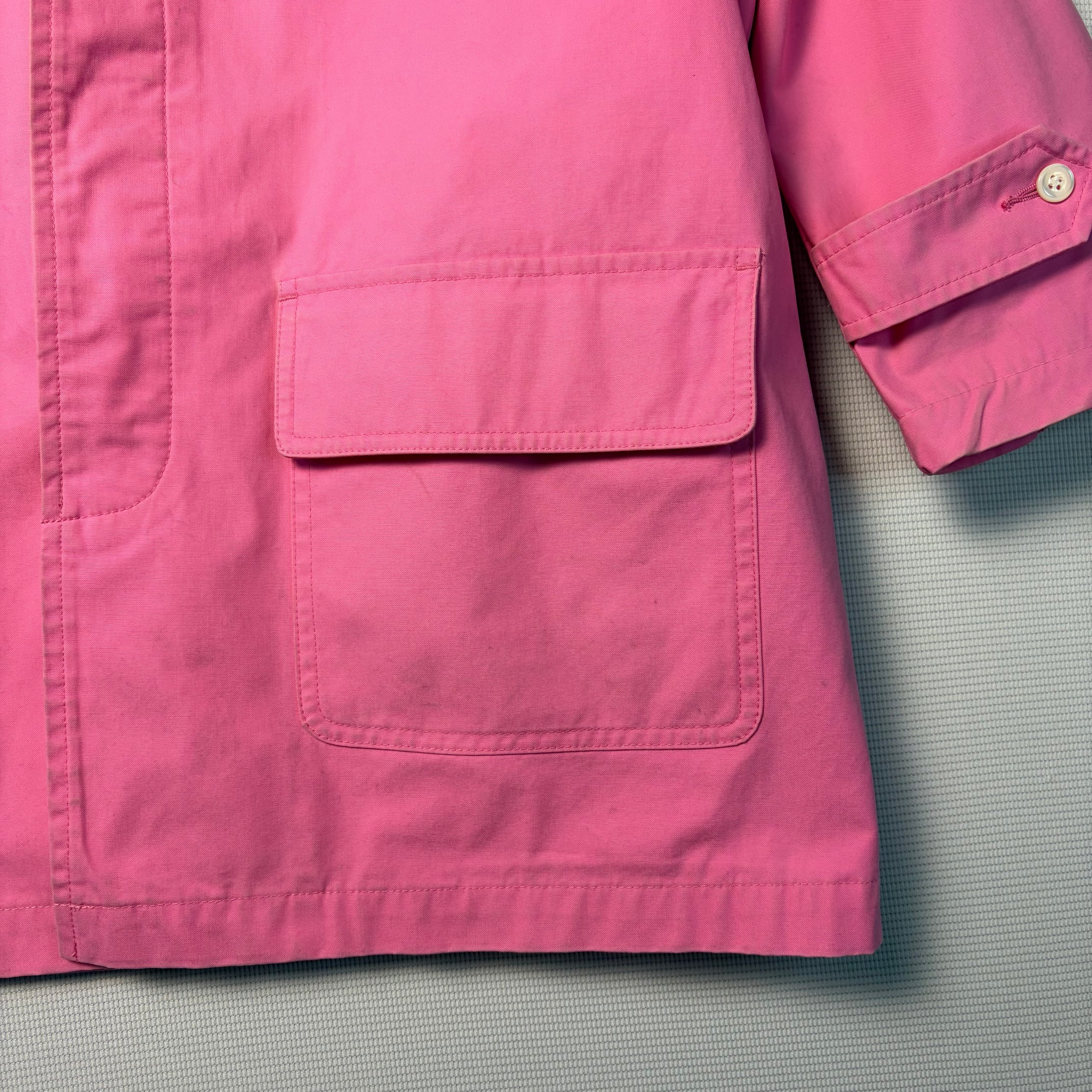 Ralph Lauren Sport Cotton Jacket Pink Women's L Utility Chore Coat image 2