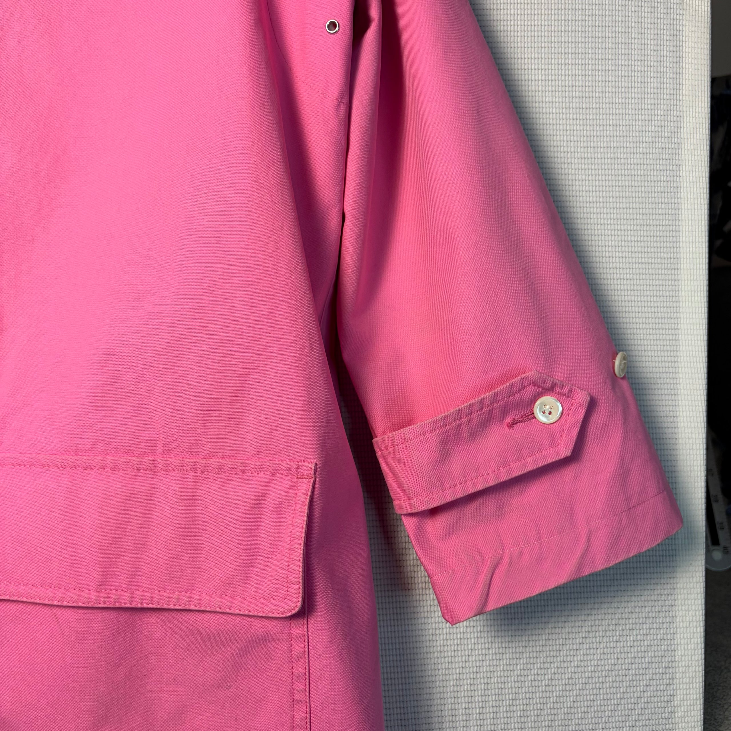 Ralph Lauren Sport Cotton Jacket Pink Women's L Utility Chore Coat image 5