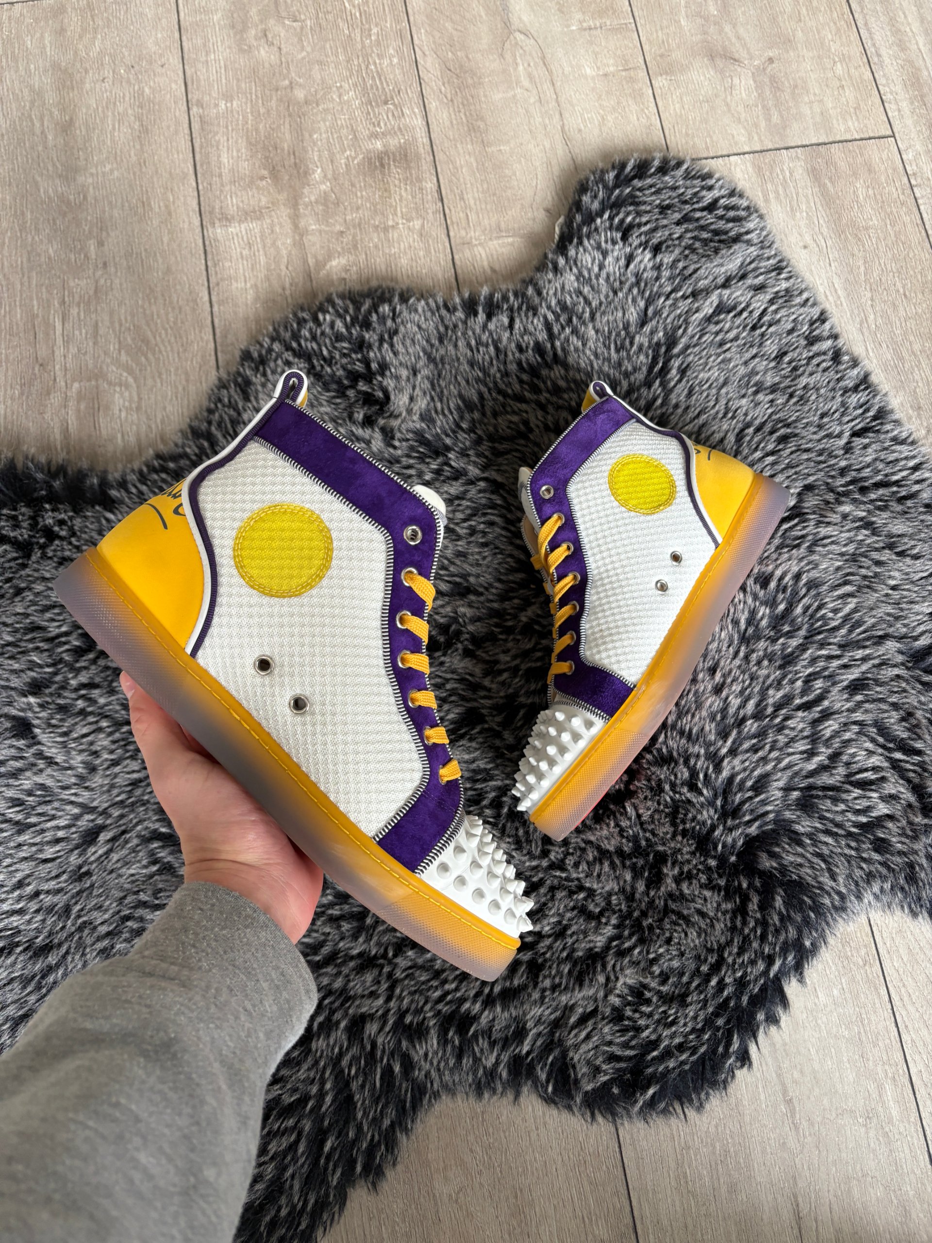 Christian Louboutin Fun Lou Spikes High Flat Size 40,5