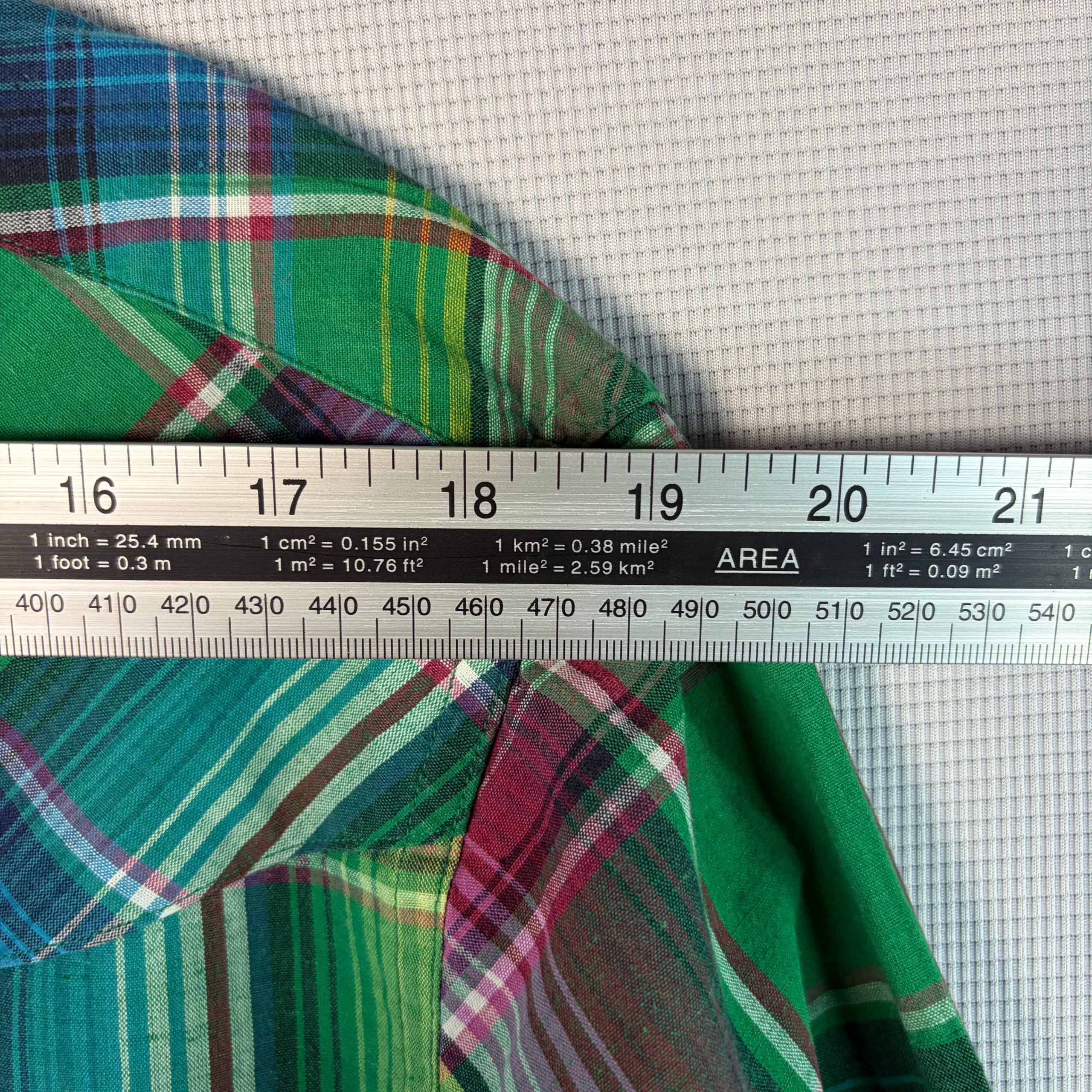 Polo Ralph Lauren Linen Western Snap Shirt Green Plaid Mens Size XL Smart Casual image 9