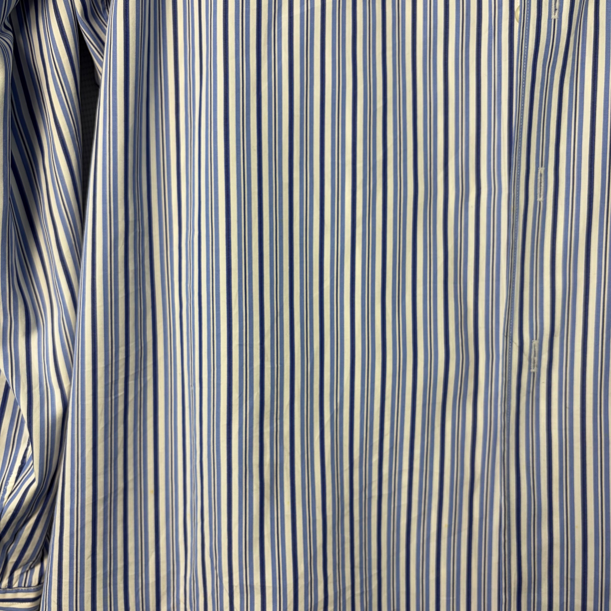 Polo Ralph Lauren Blue & White Striped Cotton Shirt XXL image 2