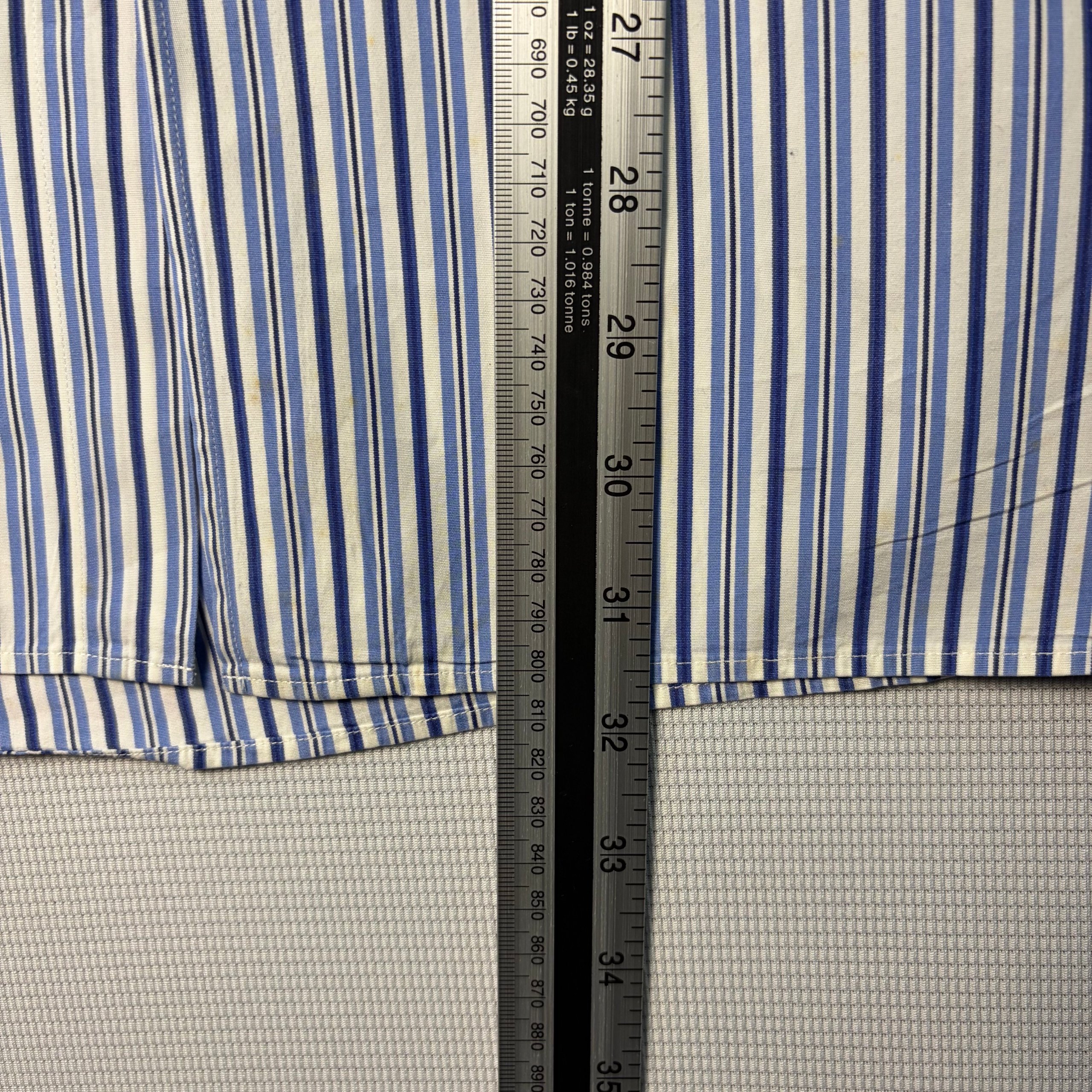 Polo Ralph Lauren Blue & White Striped Cotton Shirt XXL image 7