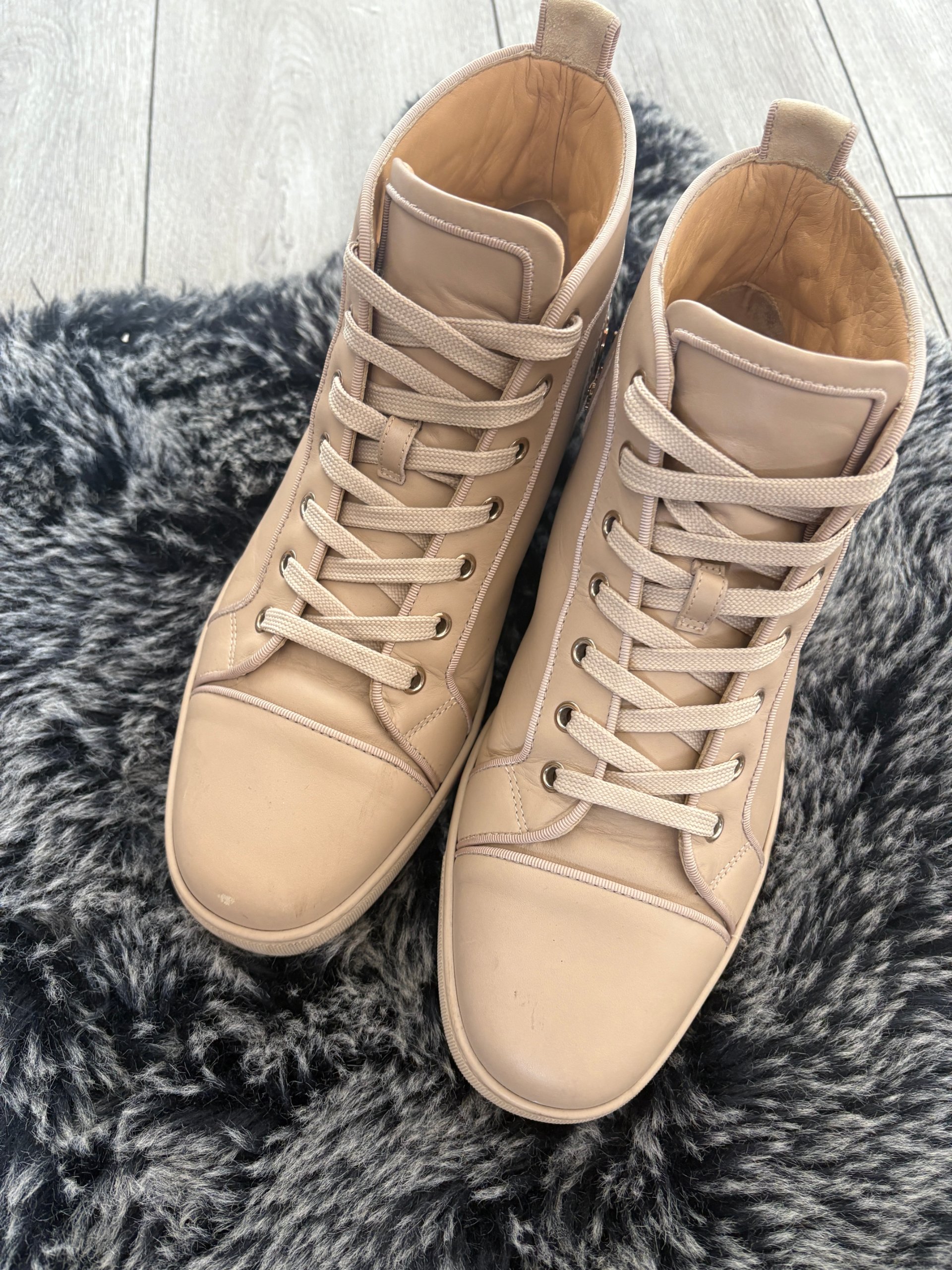 Christian Louboutin Fun Louis Beige High Size 42 image 3