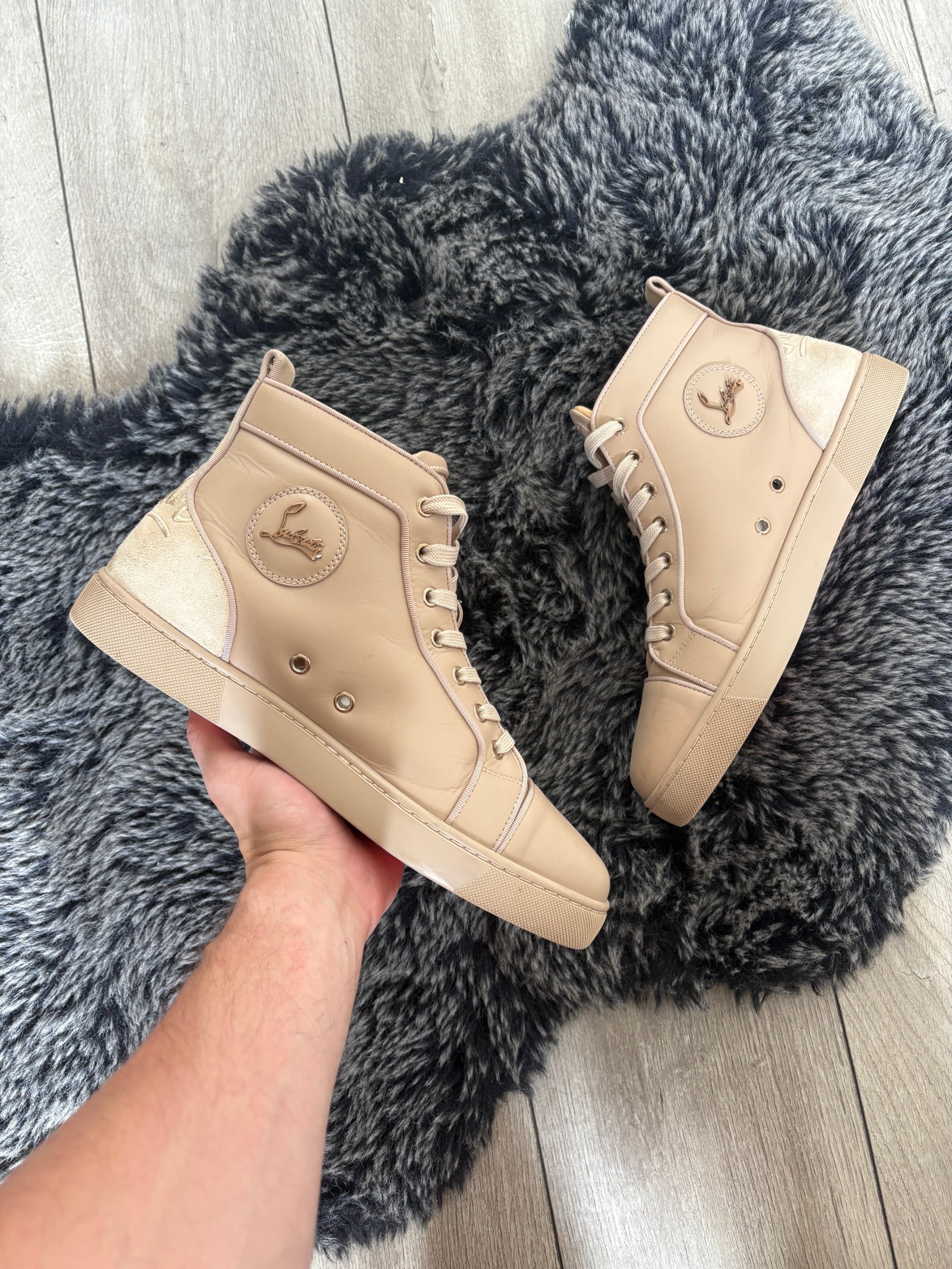 Christian Louboutin Fun Louis Beige High Size 42