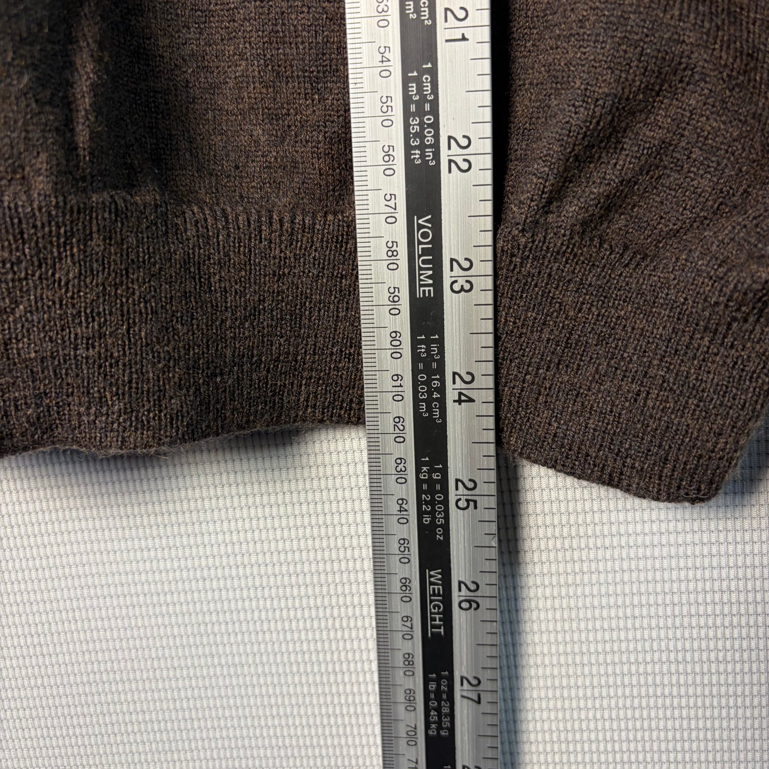 Brooks Brothers V Neck Jumper Brown Merino Wool Mens Size M Preppy Old Money image 4