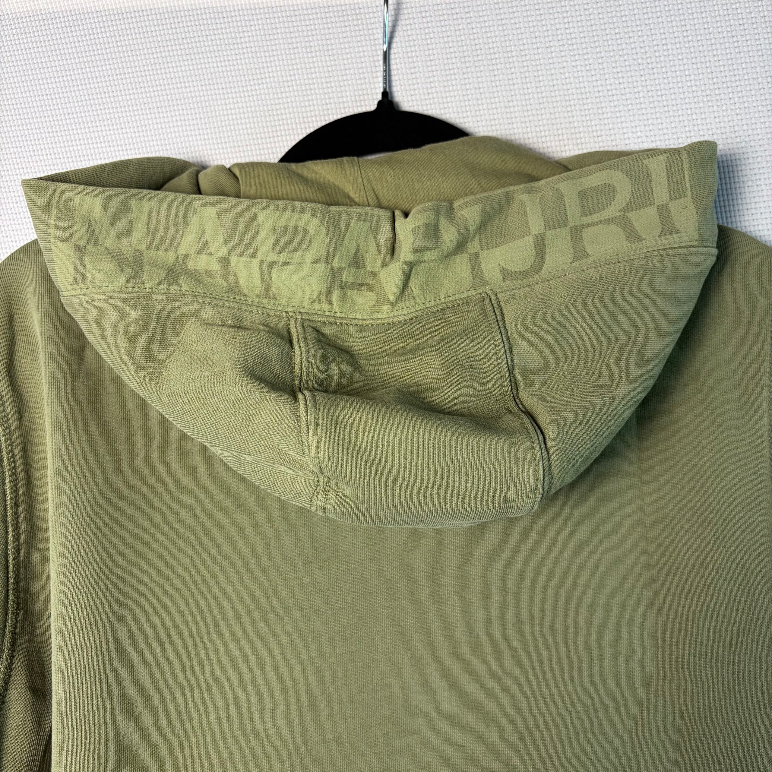 Napapijri Olive Green Women's Zip Up Hoodie Medium image 8