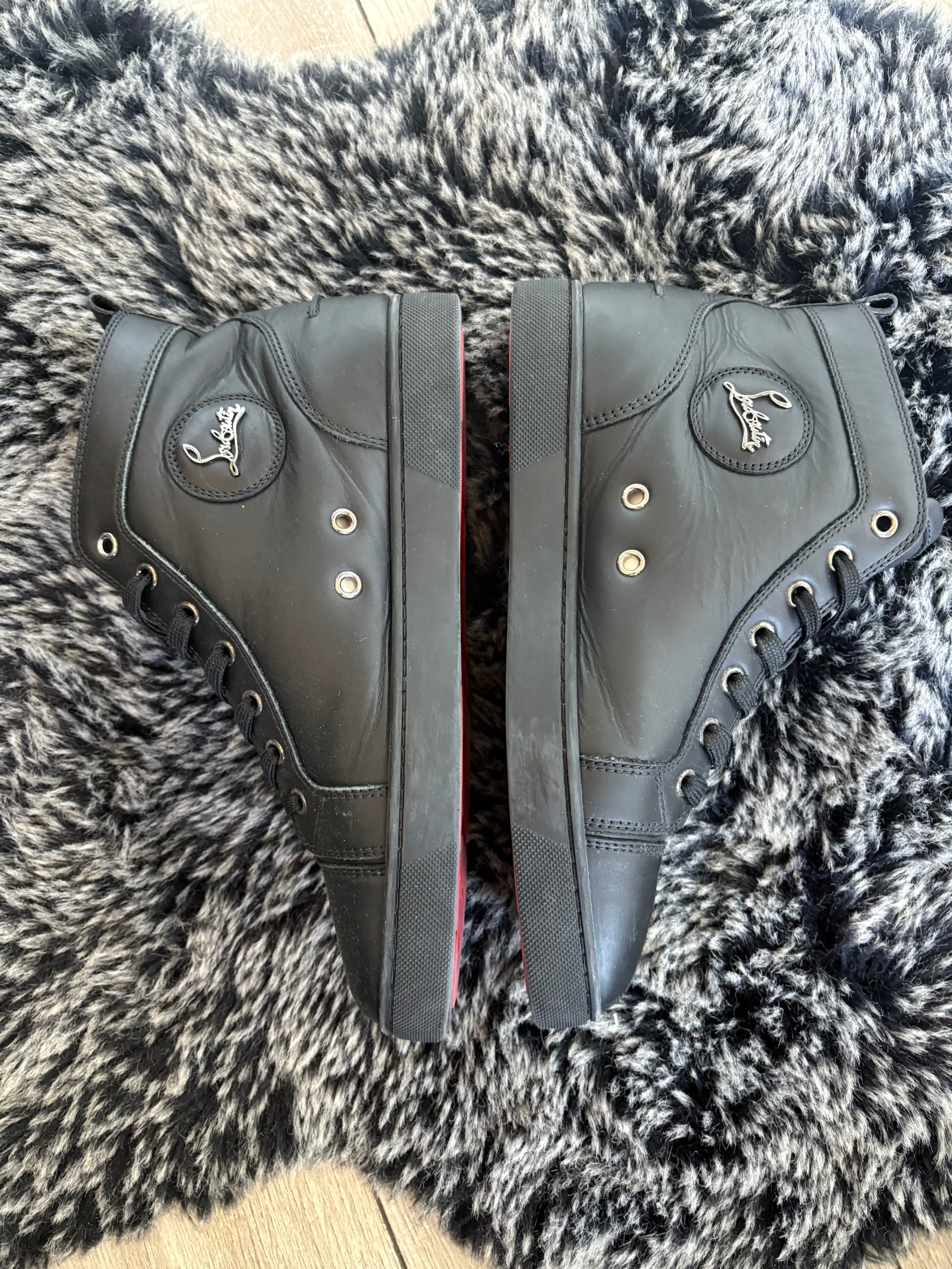 Christian Louboutin Louis Flat Hightop Black Size 40 image 2