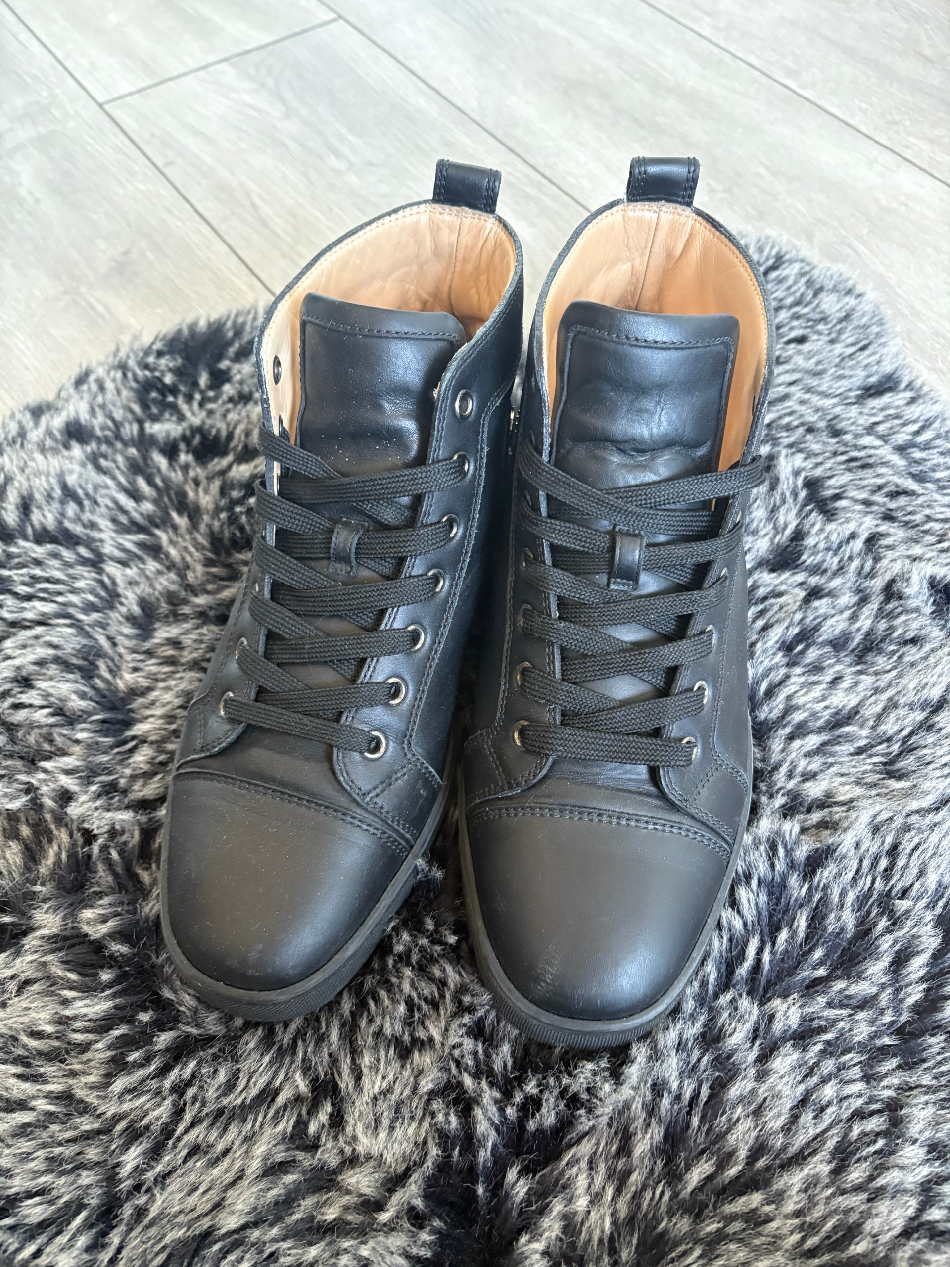 Christian Louboutin Louis Flat Hightop Black Size 40 image 4
