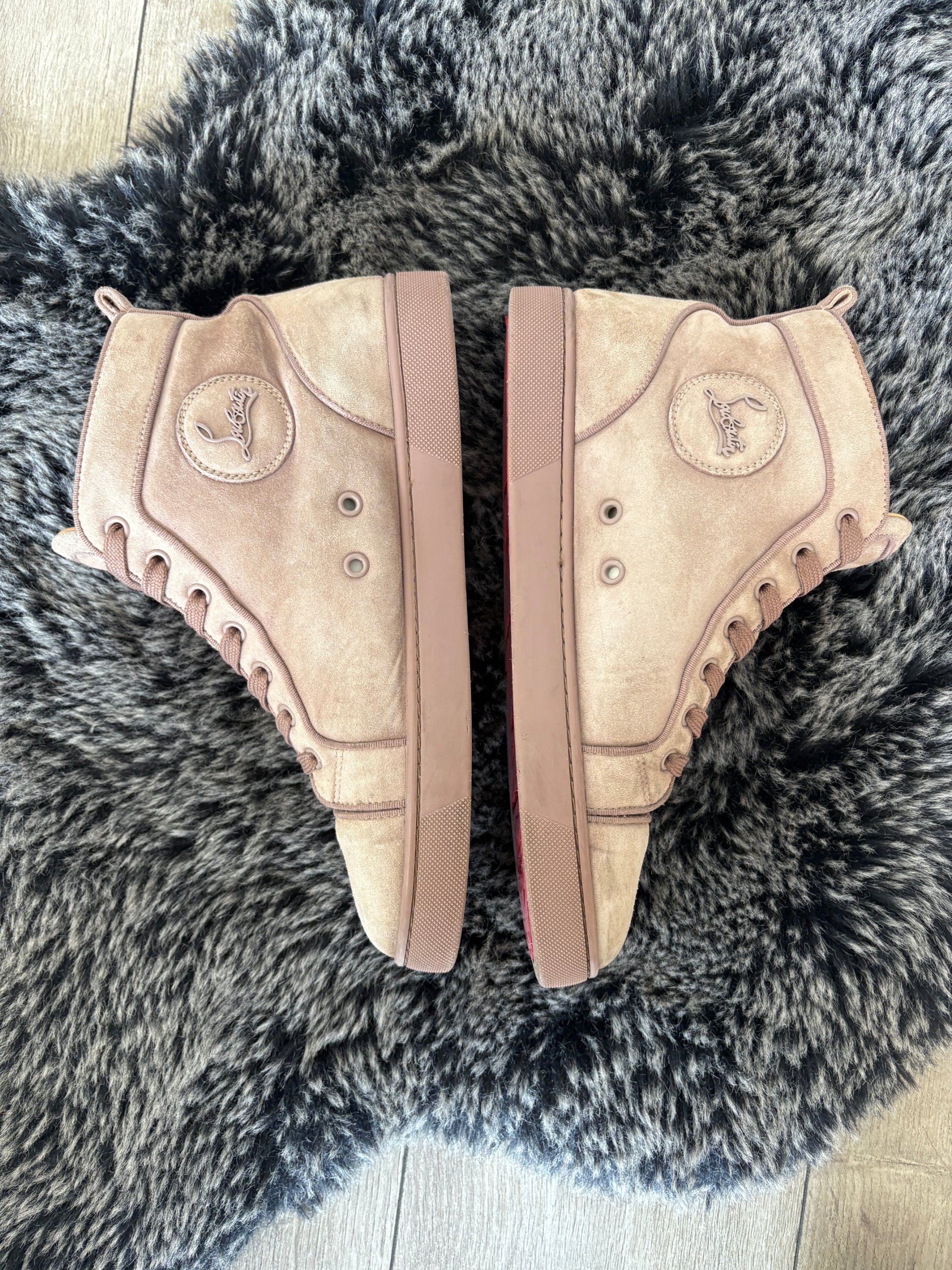 Christian Louboutin Louis Flat Suede Beige Size 41 image 4