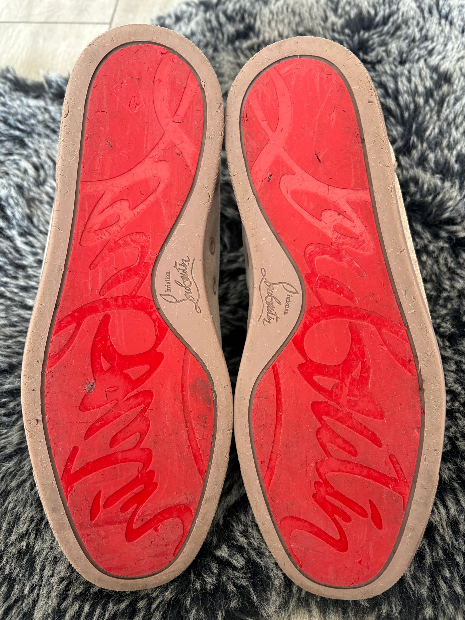 Christian Louboutin Louis Flat Suede Beige Size 41 image 6