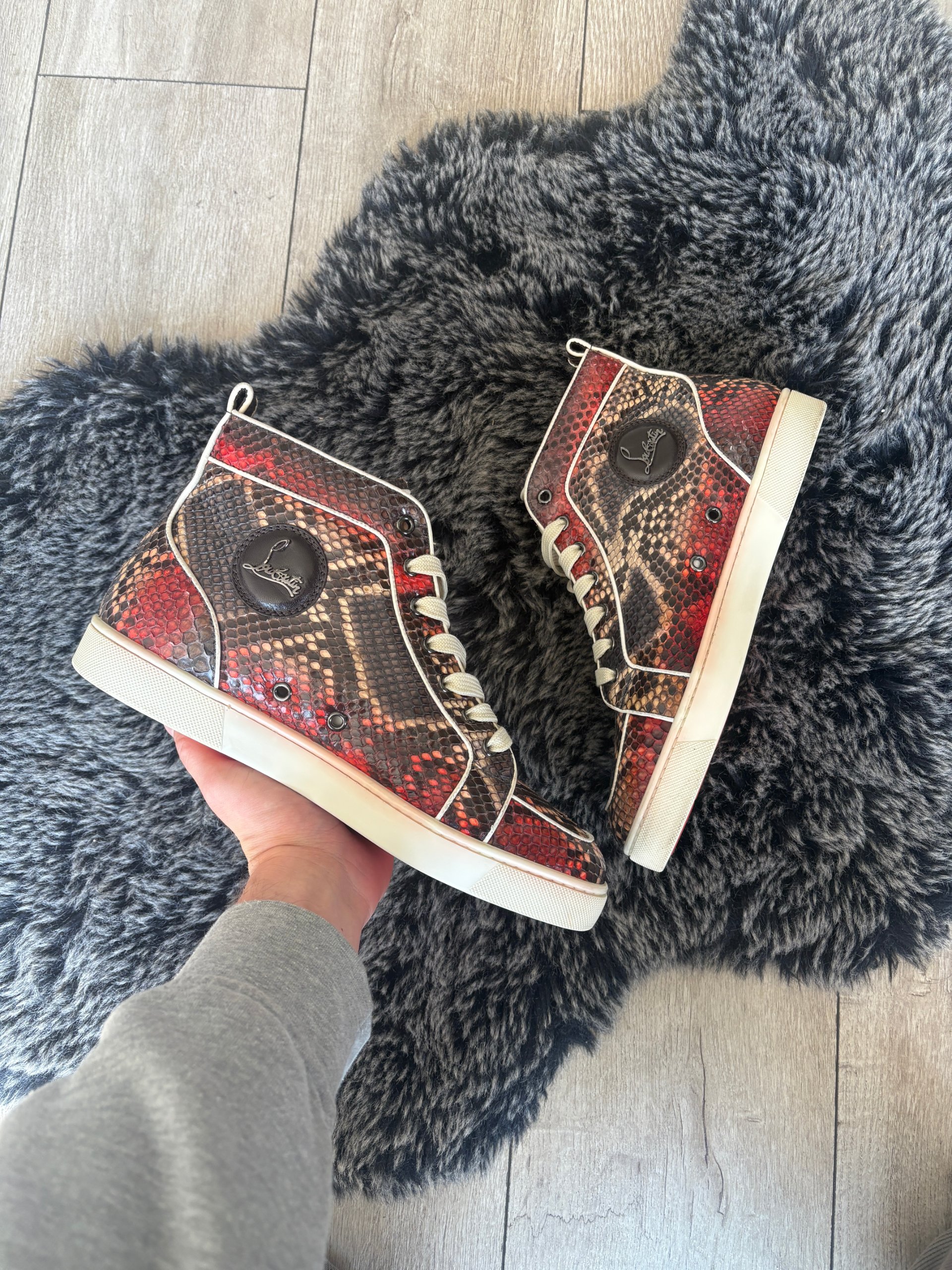 Christian Louboutin Rantus Orlato Python Size 42