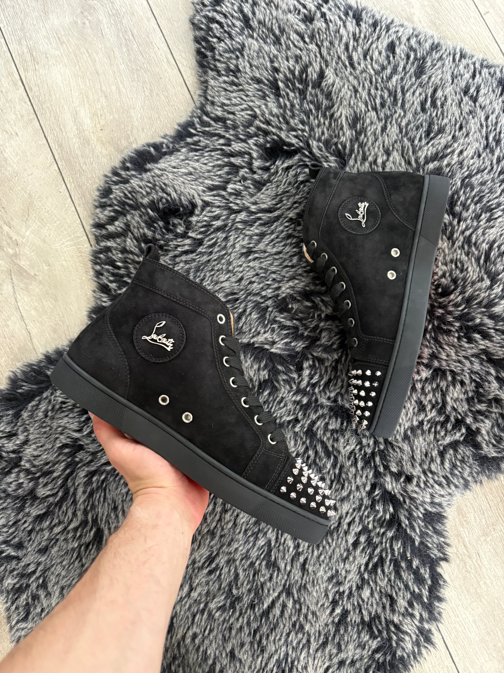 Christian Louboutin Louis Flat Spike Suede Size 42 image 4