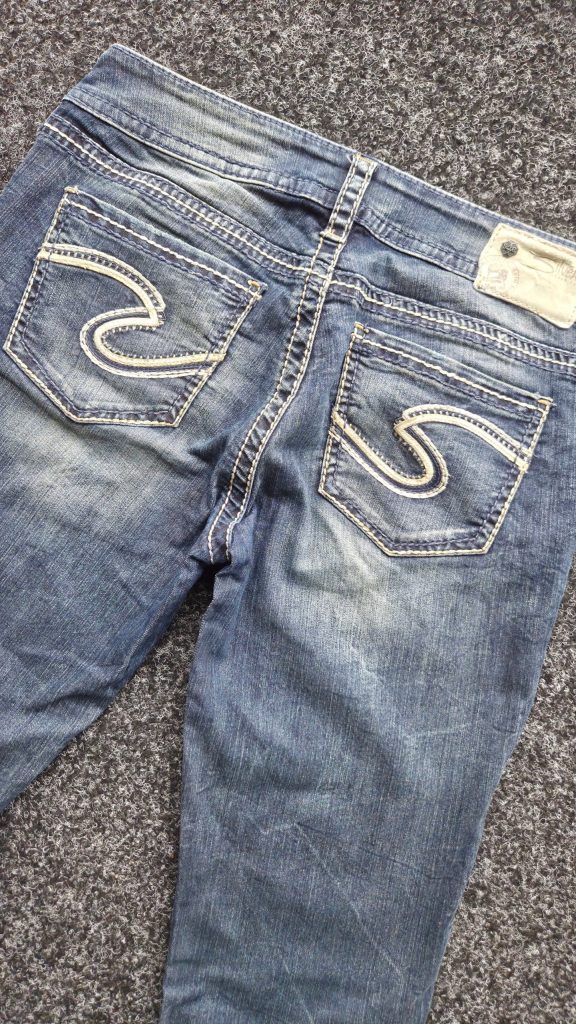 Y2K Silver Jeans Co Bootcut Jeans Blue W29 L34 Mid Rise UK 10