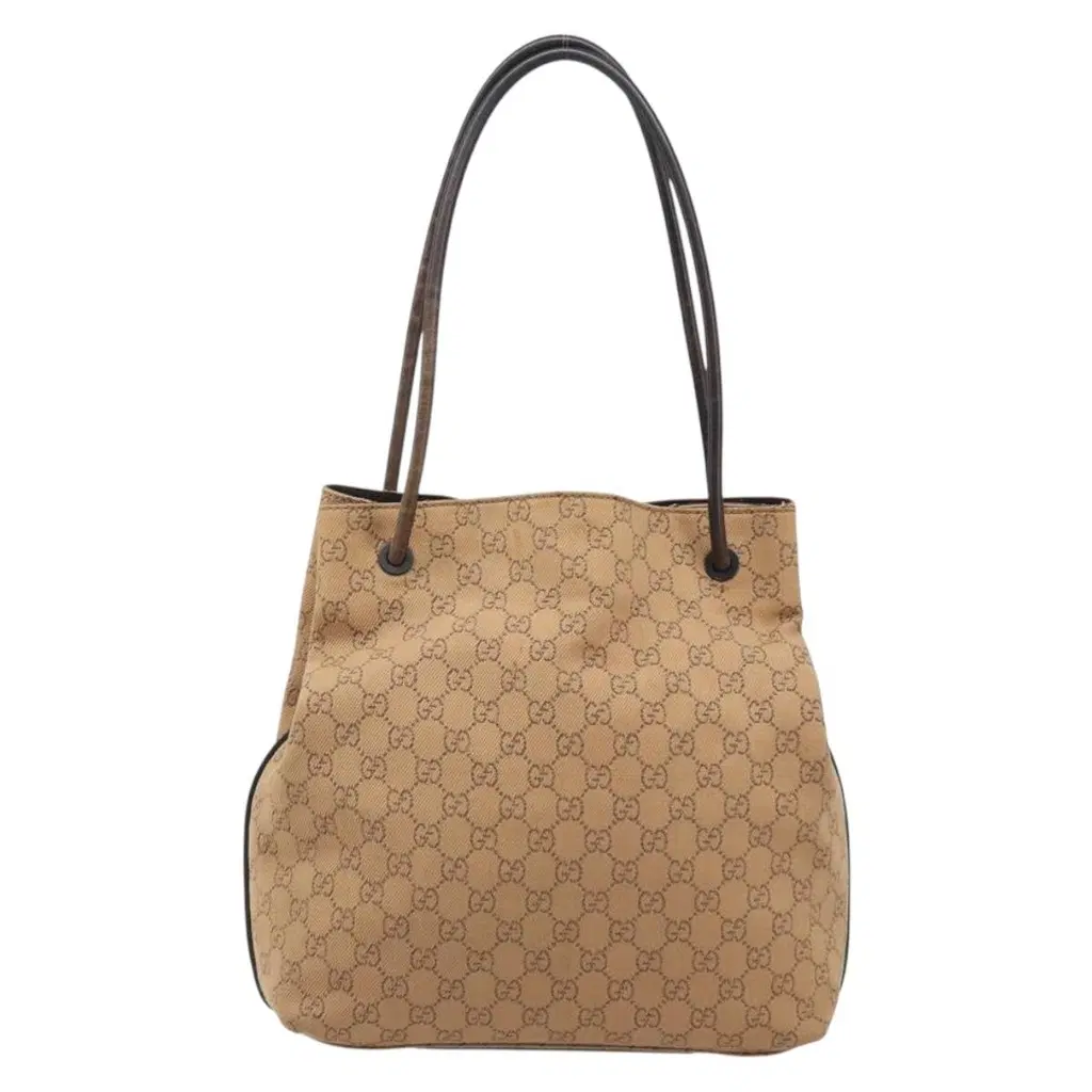 Gucci Beige GG Canvas Tote Bag Medium image 2