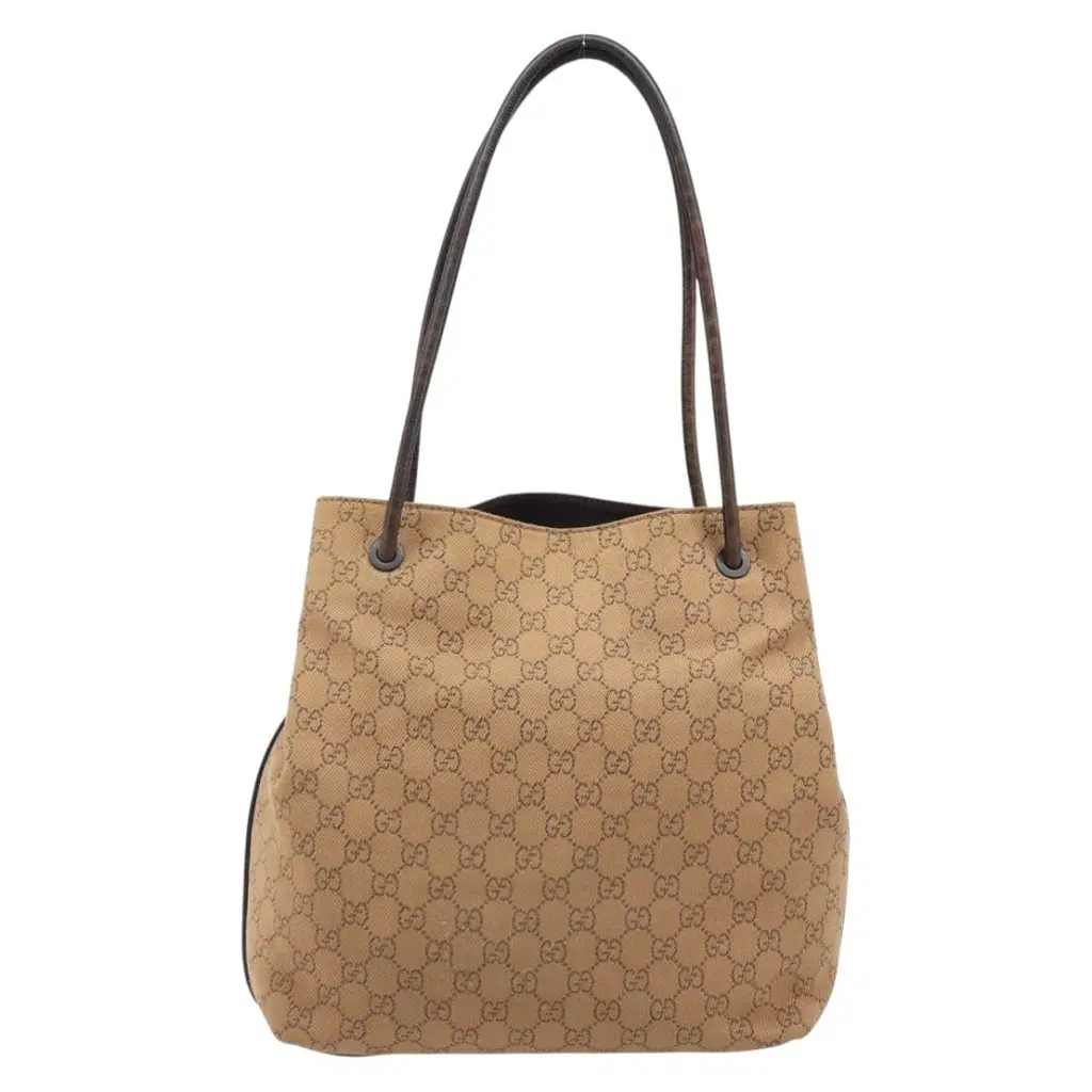 Gucci Beige GG Canvas Tote Bag Medium image 3