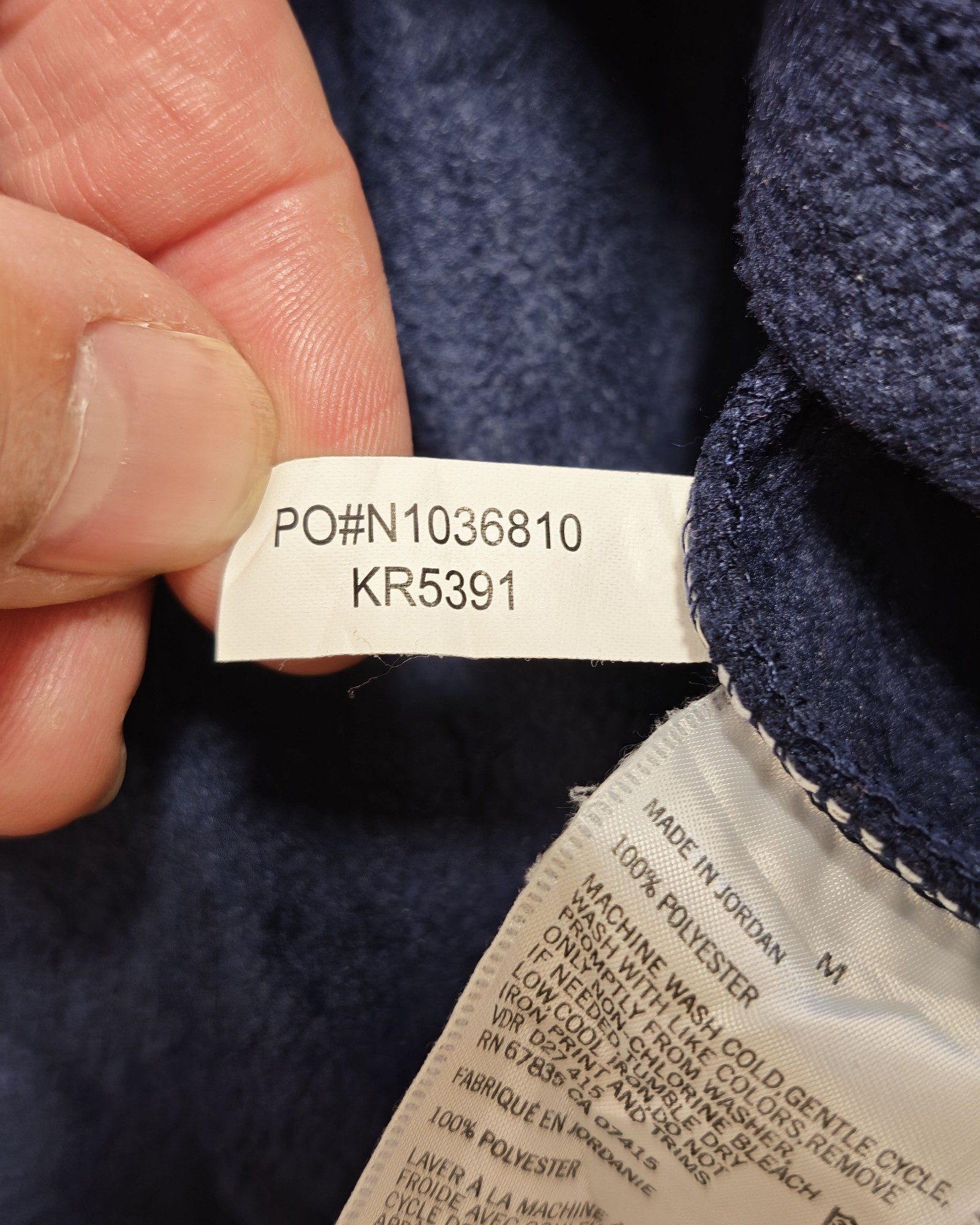 Nautica Navy & Red Quarter Zip Fleece Medium Gorpcore Sailing image 5