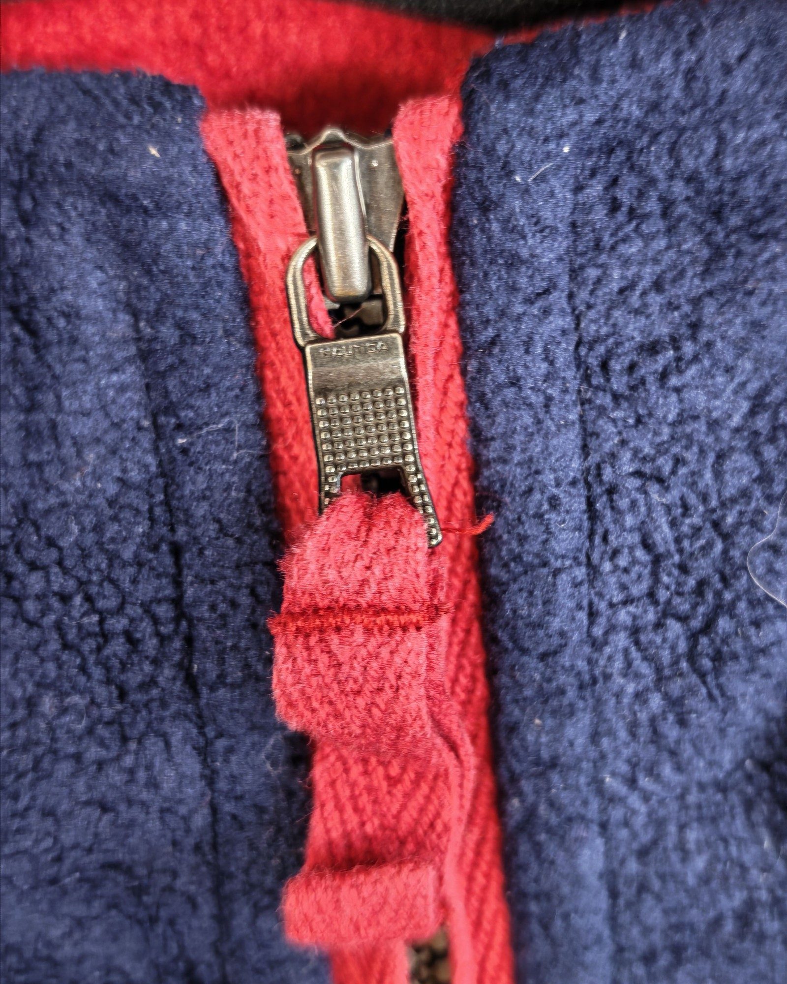Nautica Navy & Red Quarter Zip Fleece Medium Gorpcore Sailing image 9