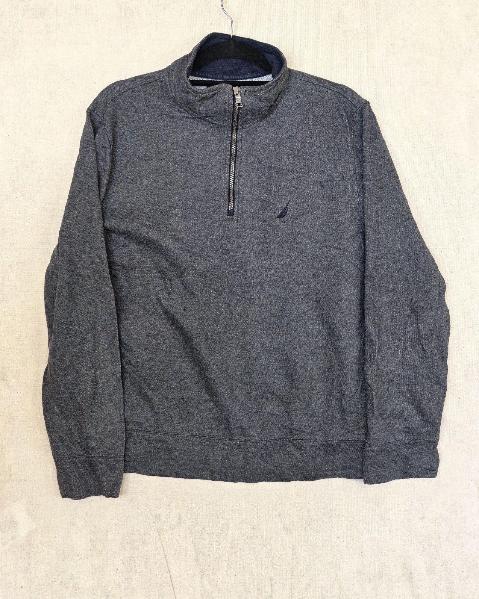 Nautica Men's Grey Half Zip Sweater Medium Gorpcore Sailing