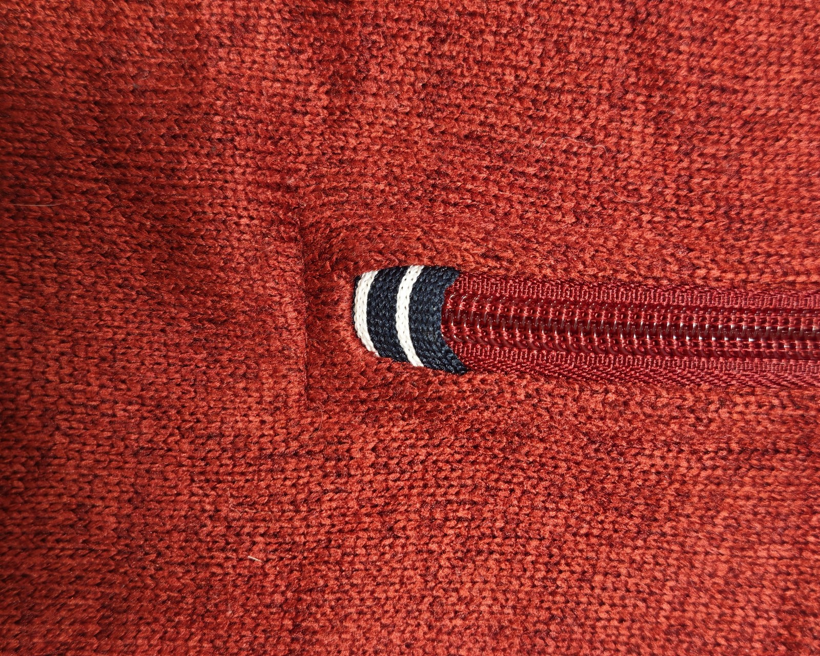 Nautica Men's Red & Navy 1/4 Zip Polyester Jumper Medium image 7
