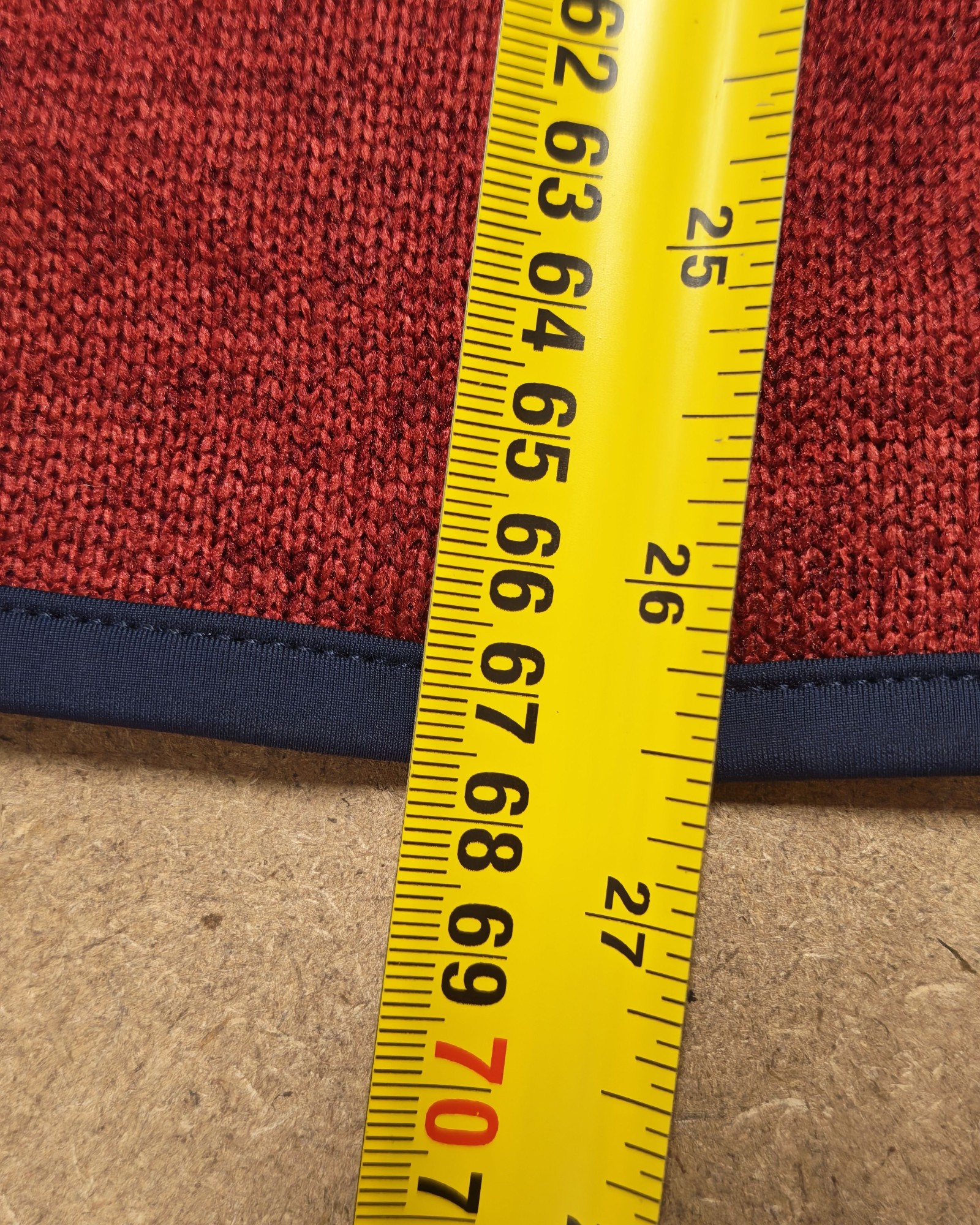 Nautica Men's Red & Navy 1/4 Zip Polyester Jumper Medium image 9