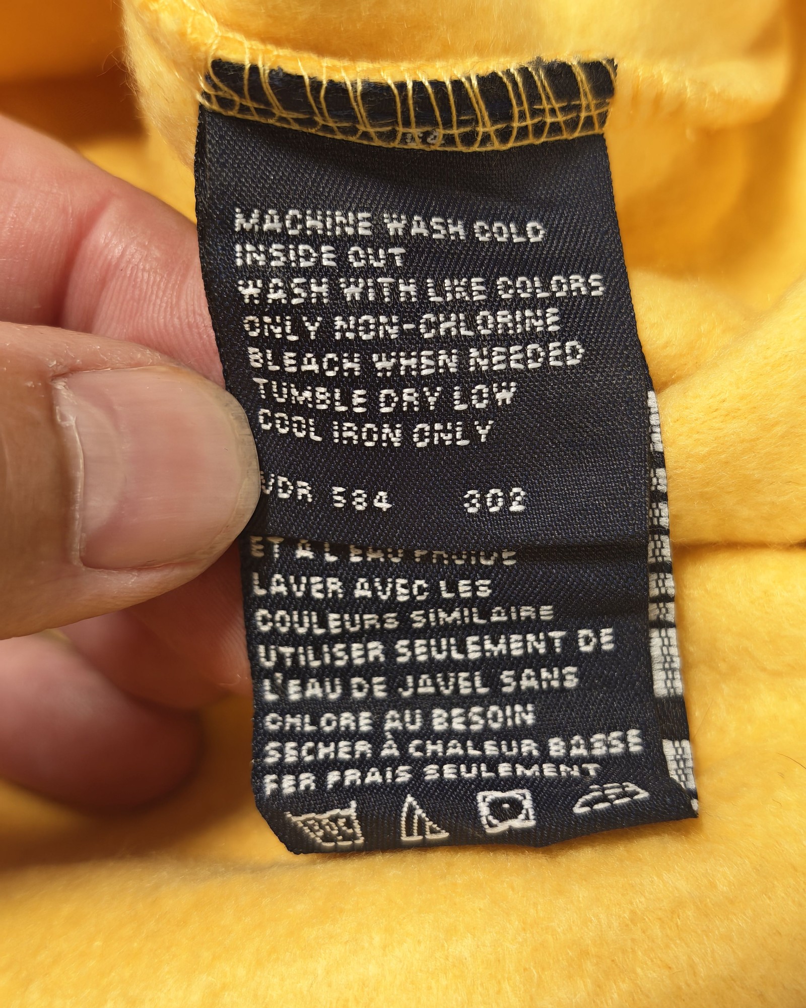 Nautica Yellow Fleece Sweatshirt Large NS-83 image 4