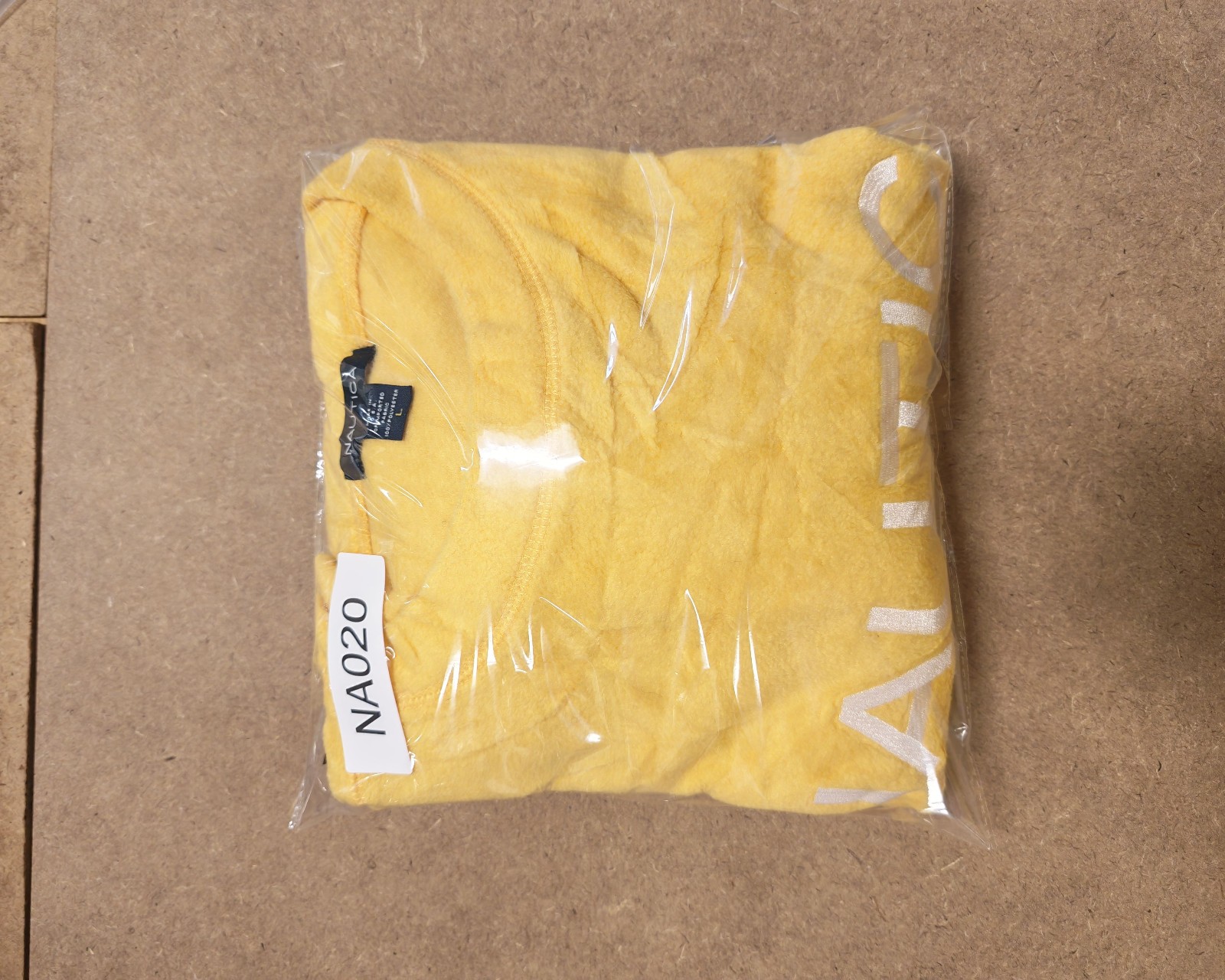 Nautica Yellow Fleece Sweatshirt Large NS-83 image 8